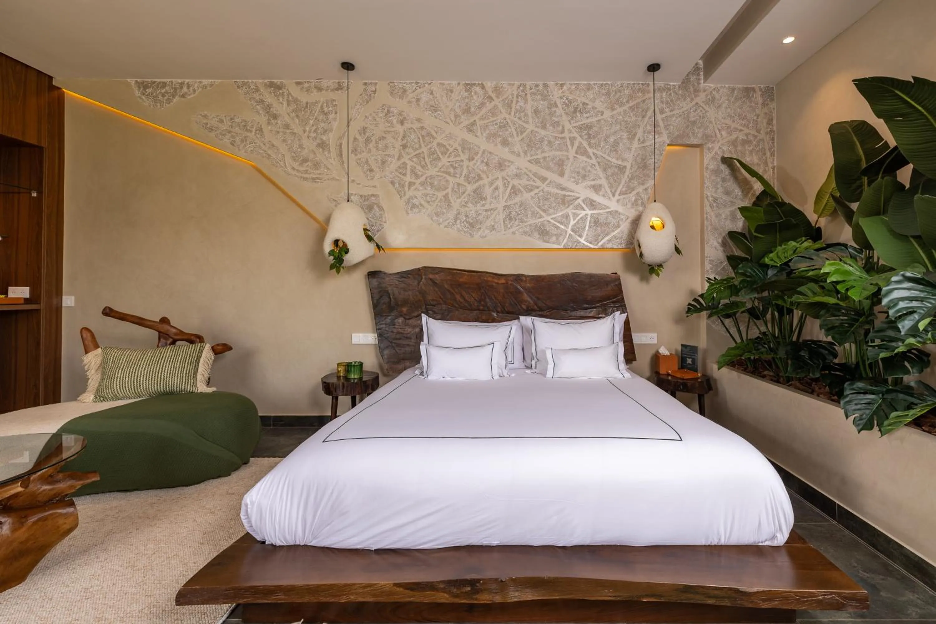 Bed in Yin Hotel & Spa