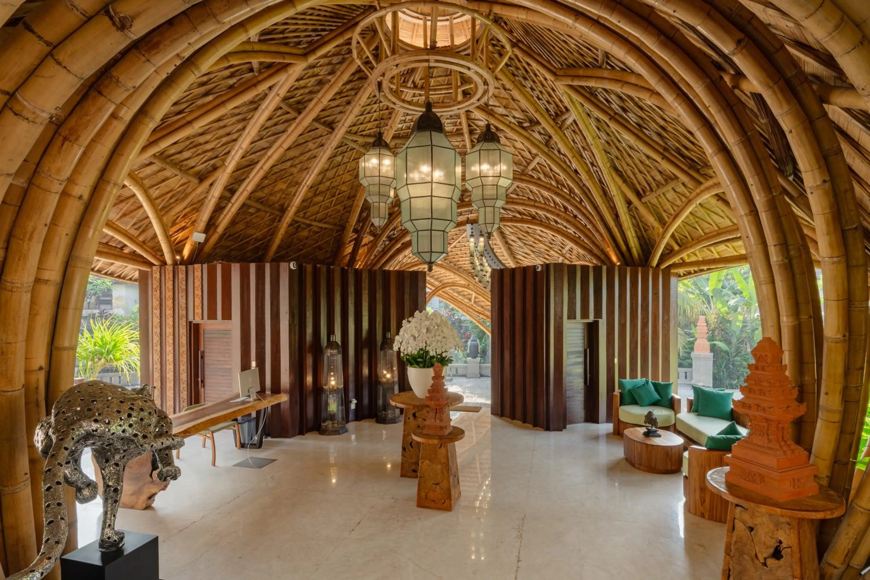 Lobby or reception in E Sanctuary Resort Ubud