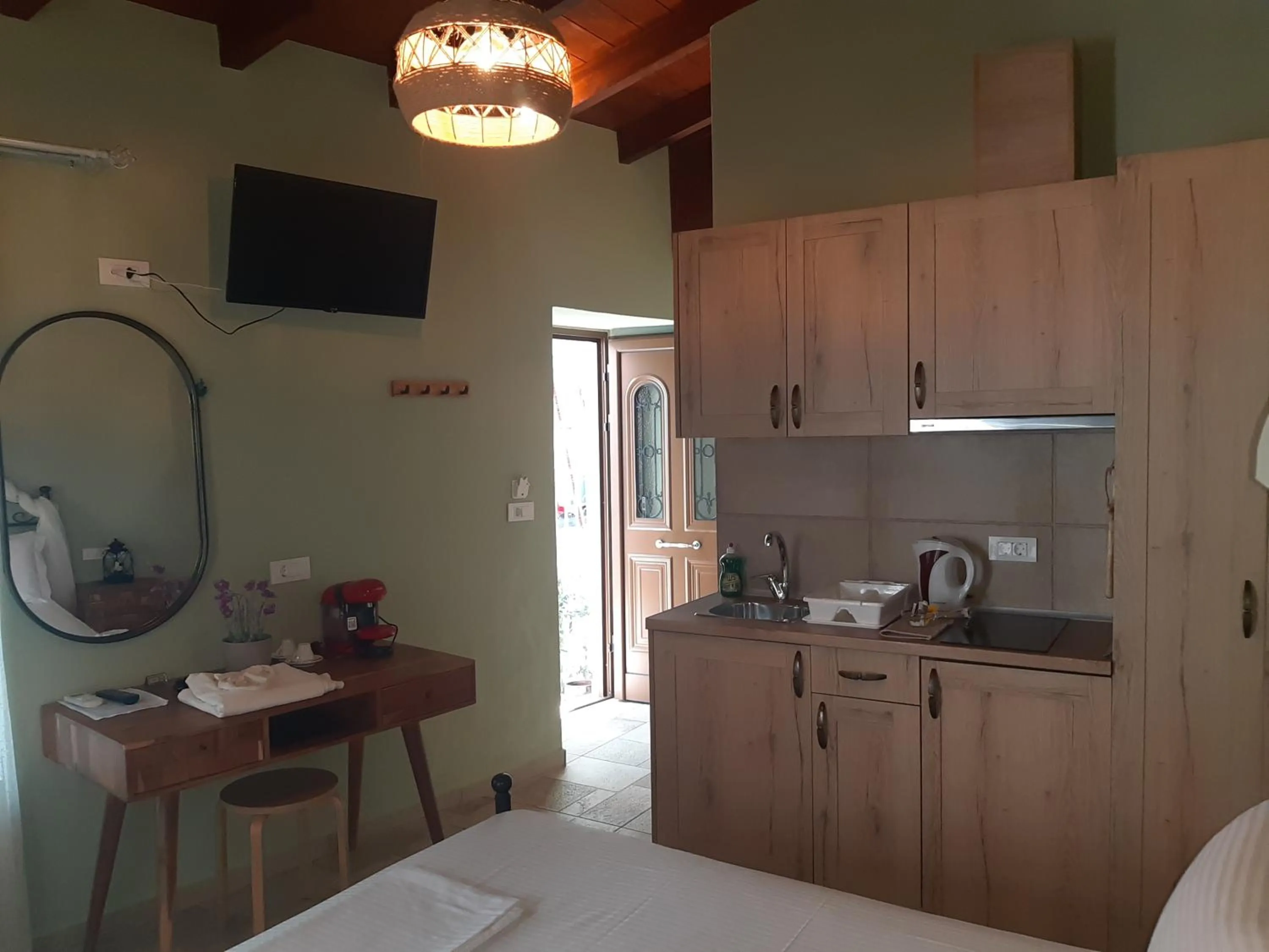 kitchen in Paraskevi's Luxury Studios