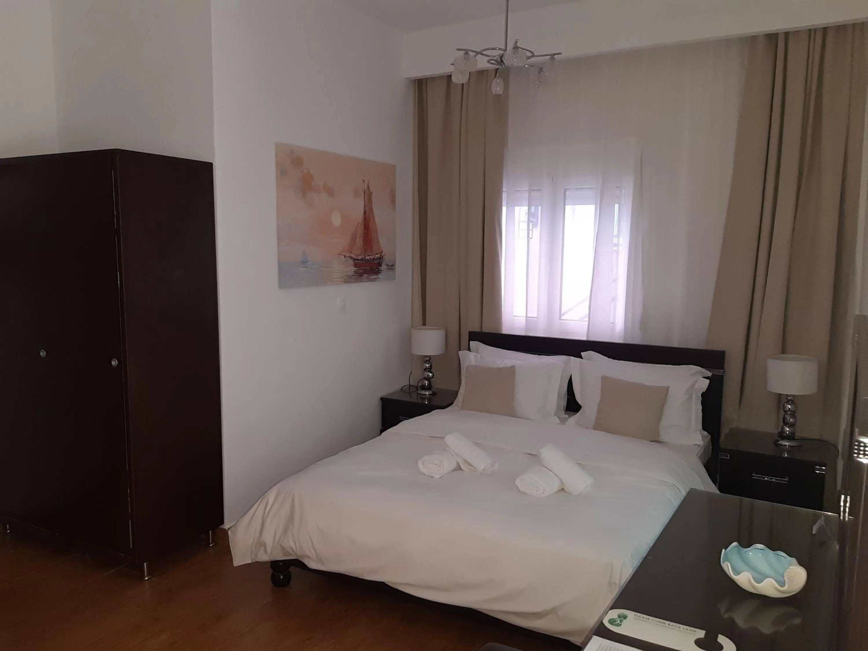 Bed in Paraskevi's Luxury Studios