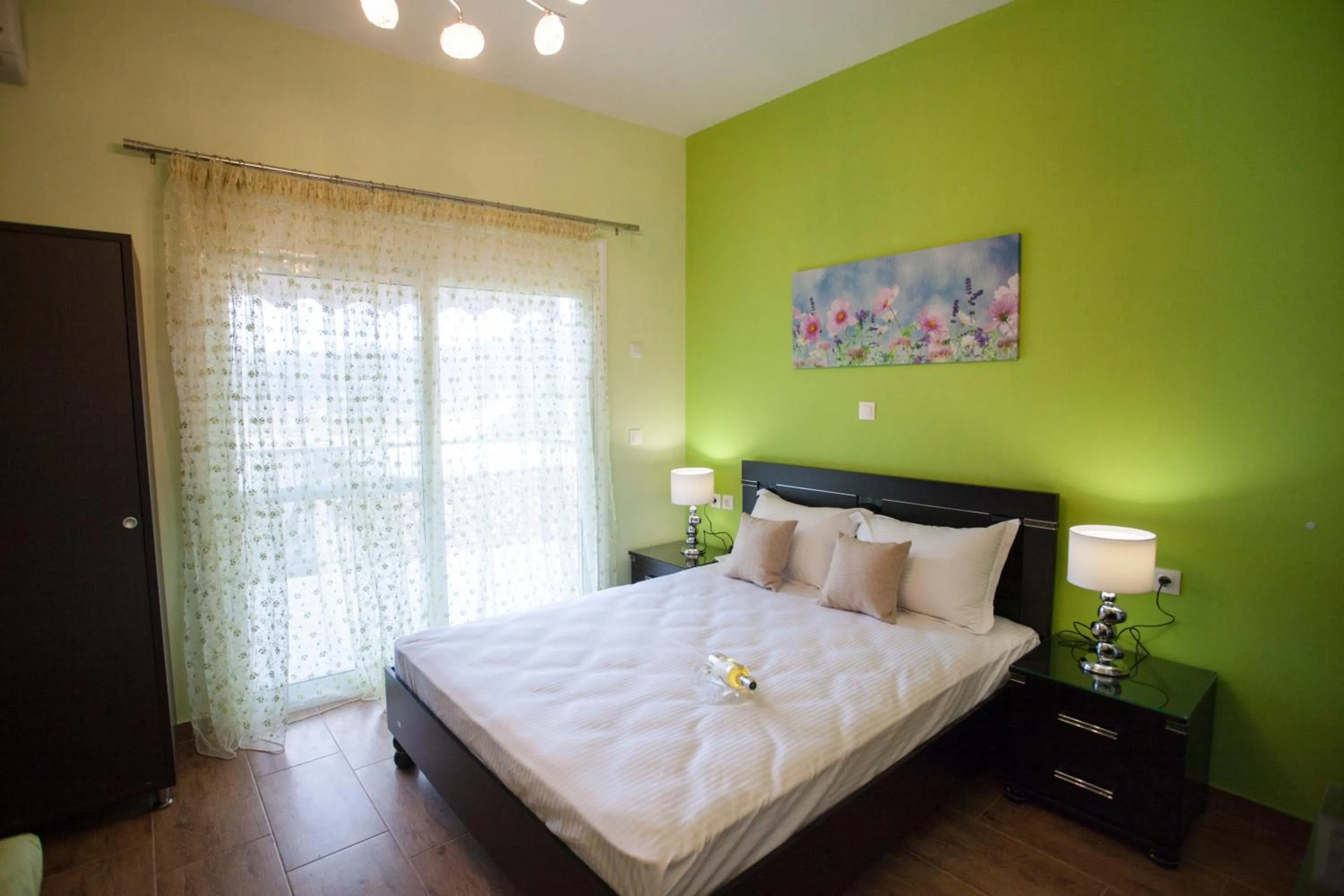 Bed in Paraskevi's Luxury Studios