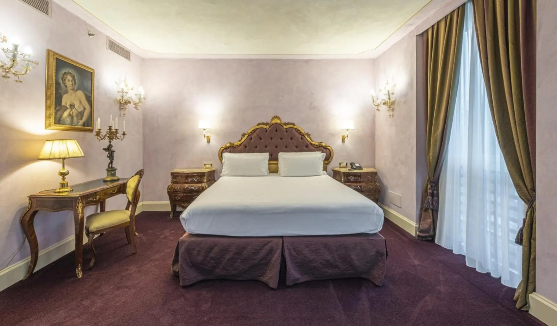 Bed in Hotel Villa Barbarich