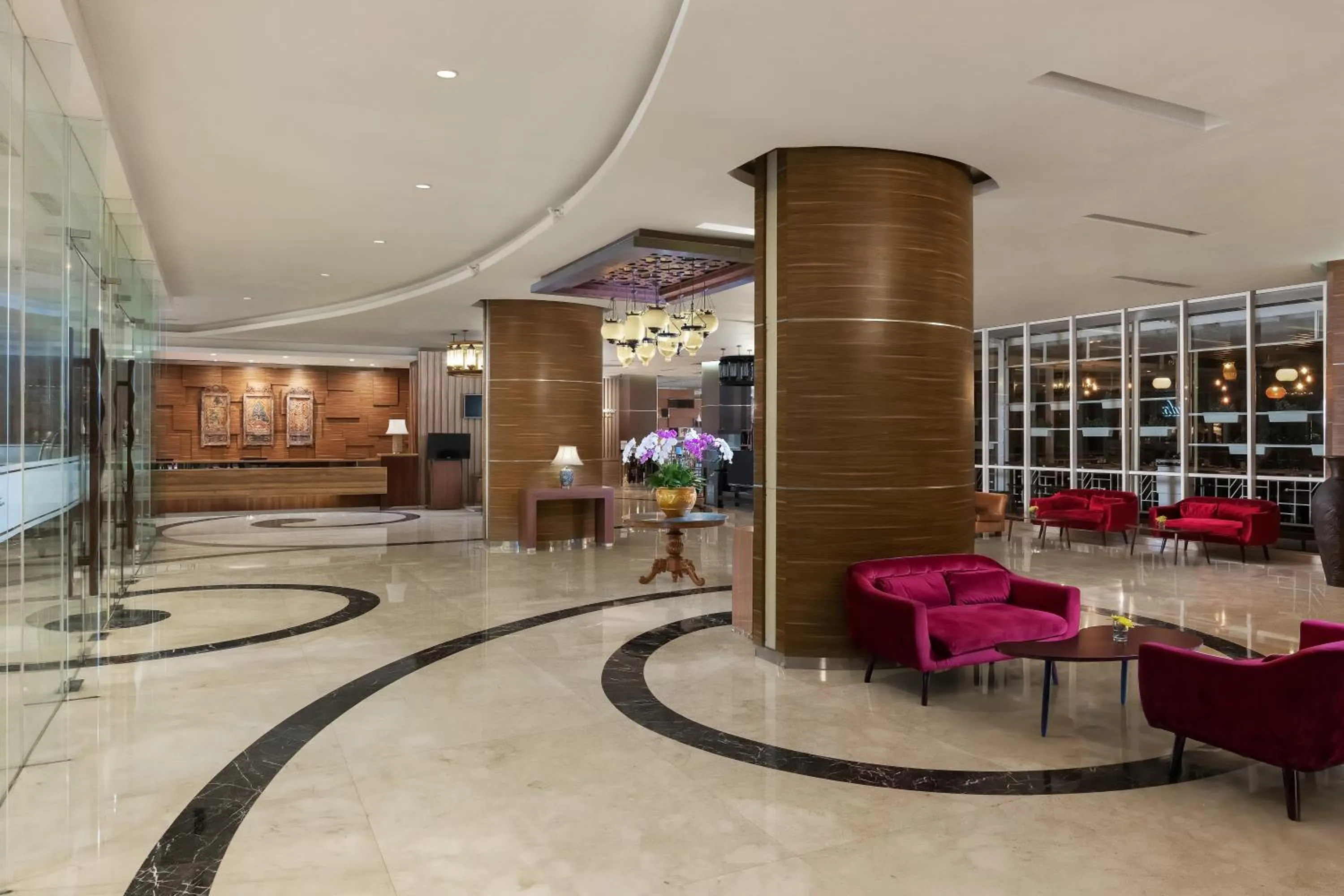 Lobby or reception in The Alana Yogyakarta Hotel and Convention Center