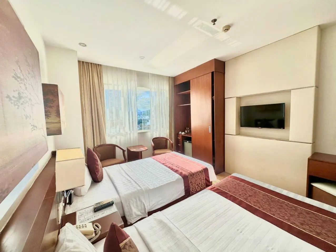 Bed in Nha Trang Wonderland Hotel