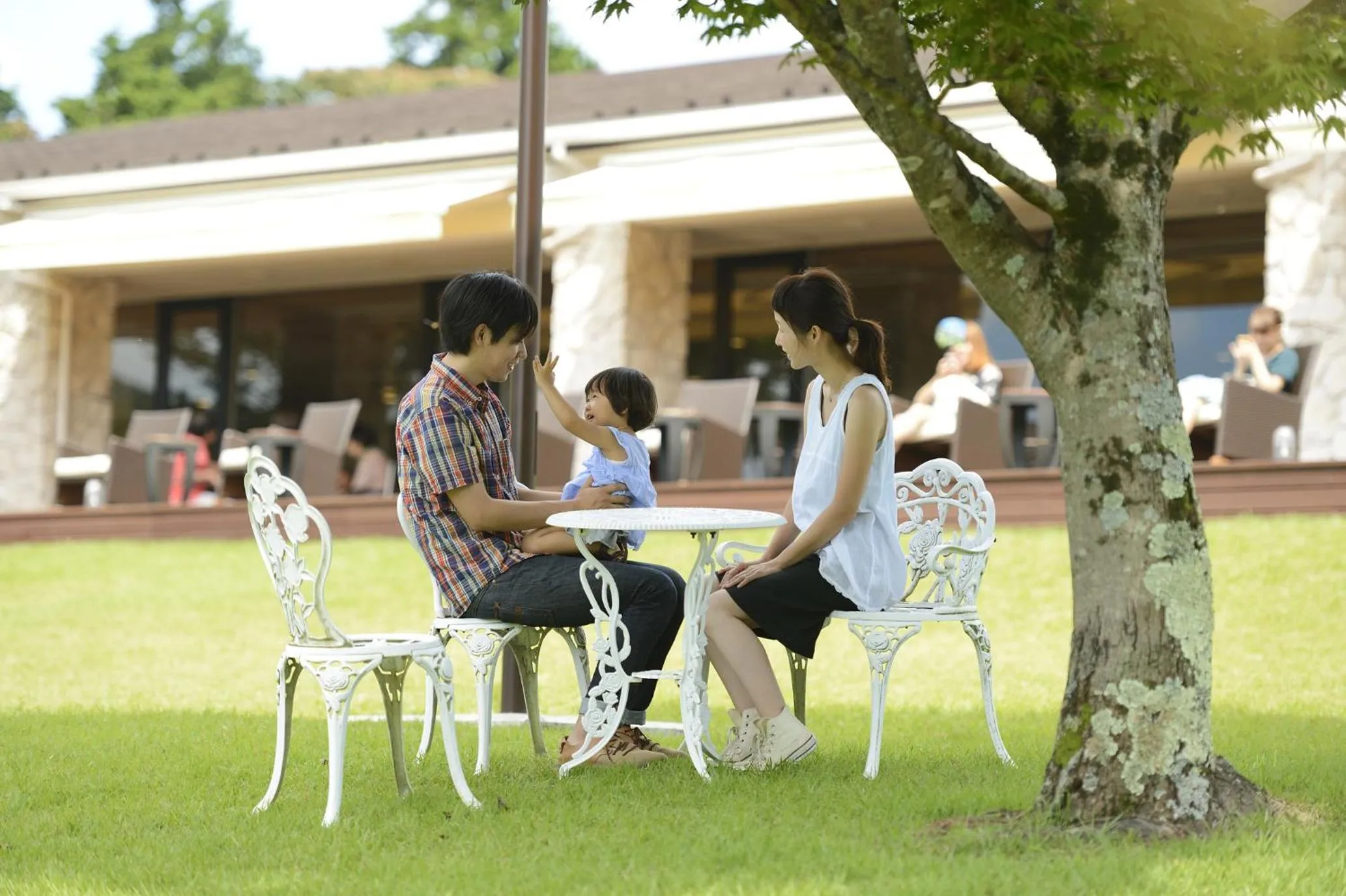 Garden in Hakone Lake Hotel
