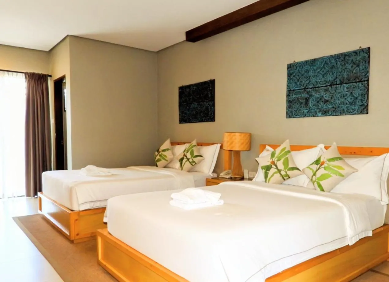 Bed in Pearl Vista de Coron Resort Hotel