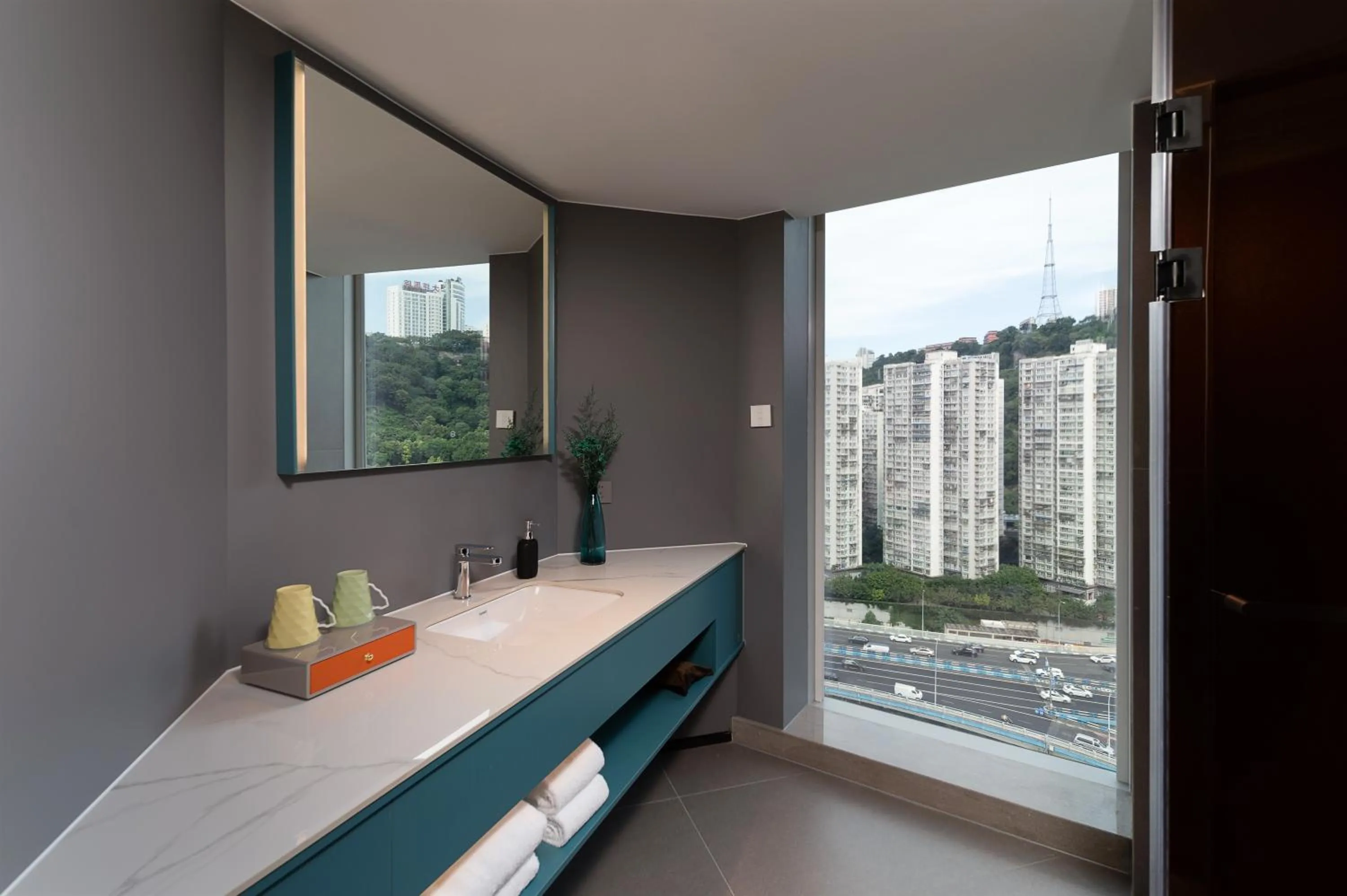 City view in Pagoda Hotel Of SSAW ChongQing International Land-sea