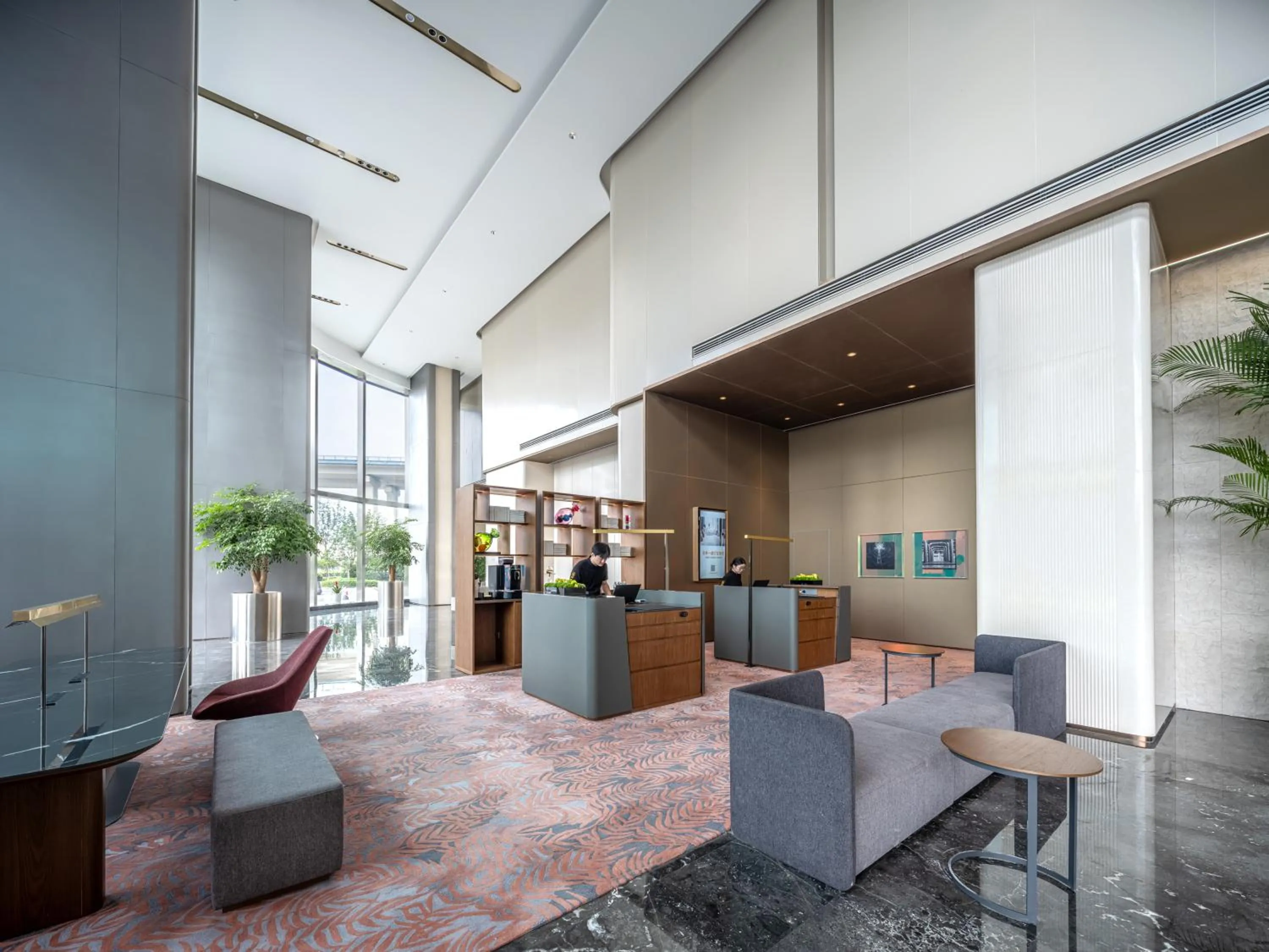 Lobby or reception in Pagoda Hotel Of SSAW ChongQing International Land-sea