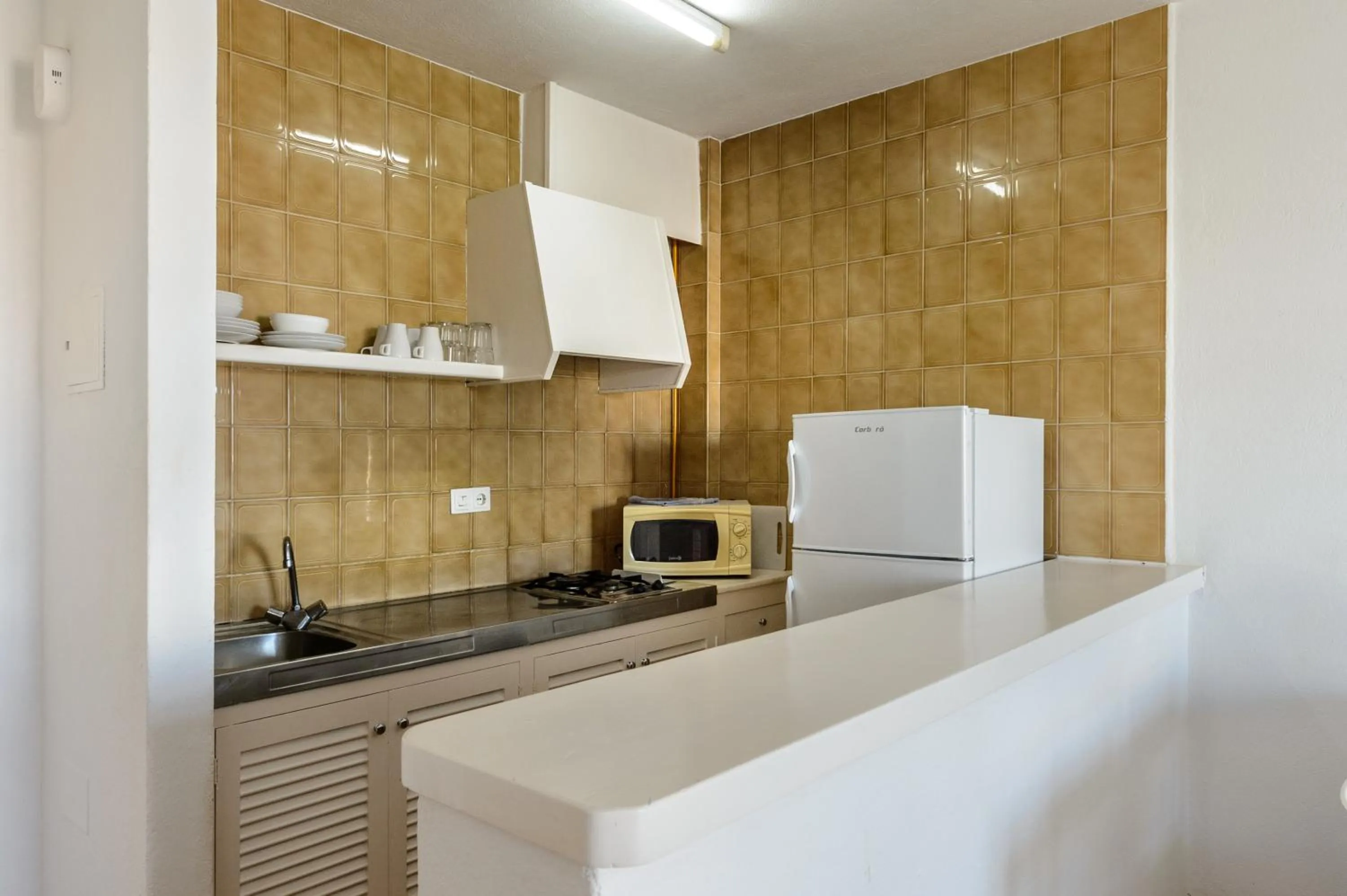 Kitchen or kitchenette in Apartamentos San Antonio Beach