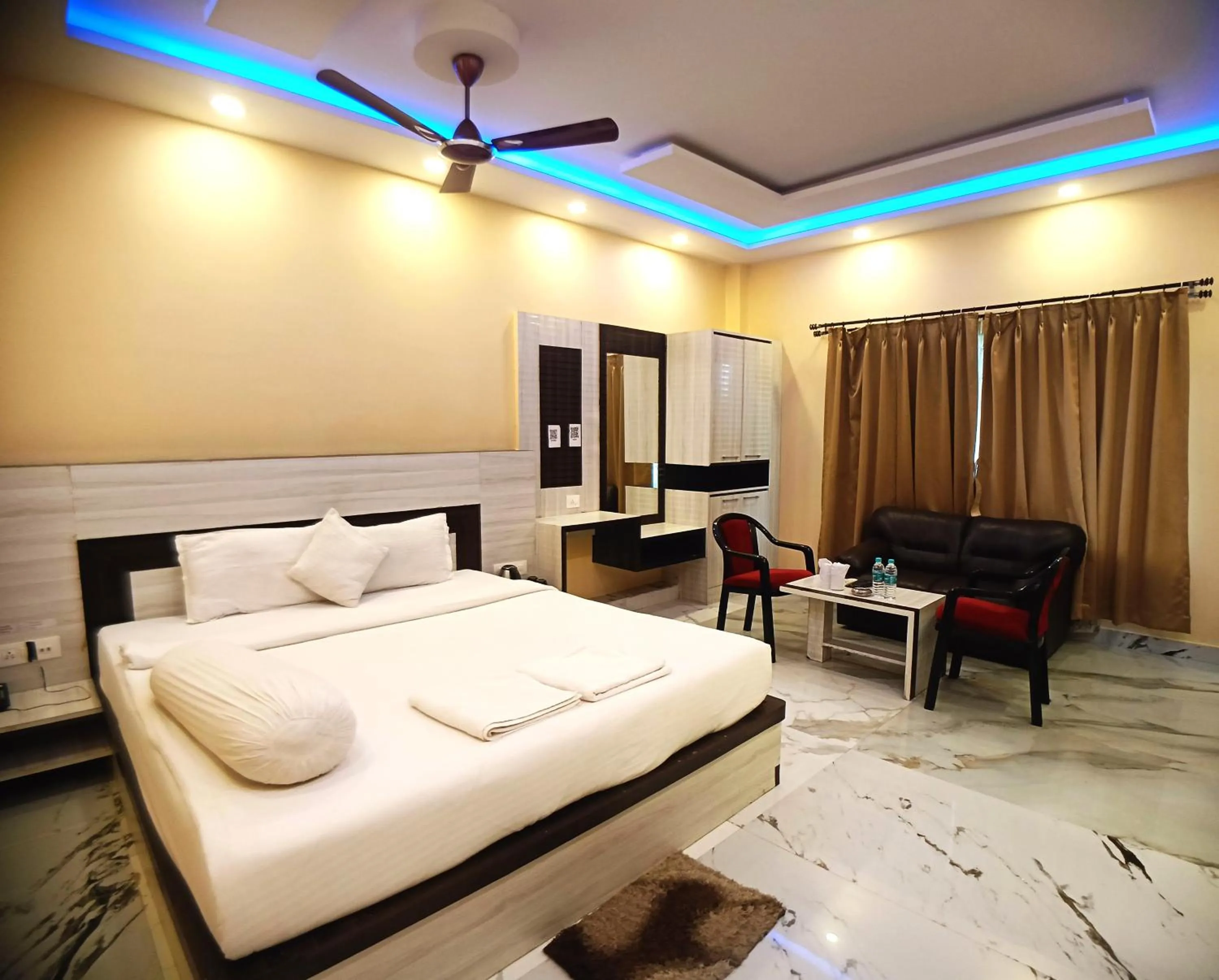 Bed in Samudra Bilas Resort, Mandarmoni