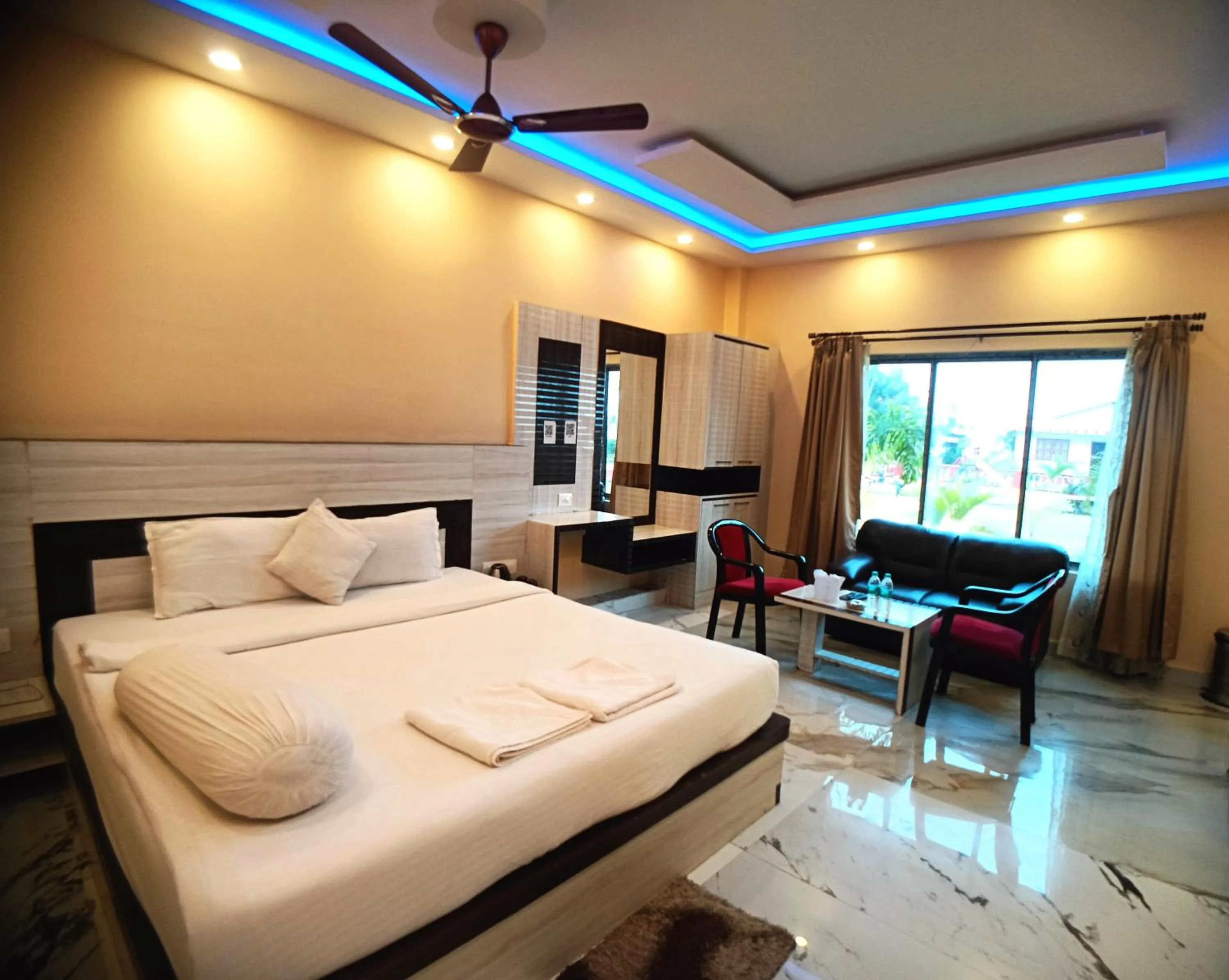 Bed in Samudra Bilas Resort, Mandarmoni