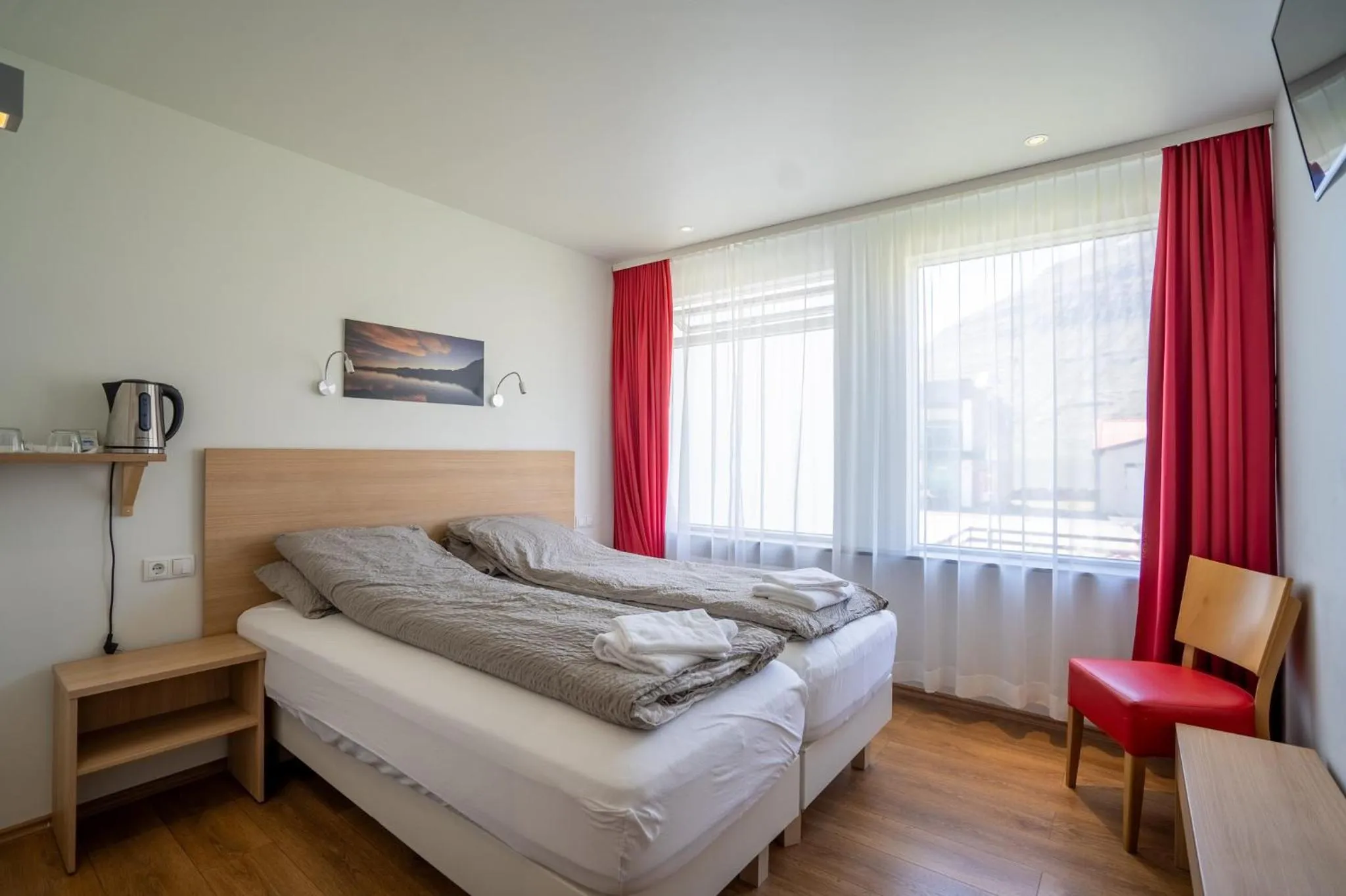 Bedroom, Bed in Hotel Eskifjörður