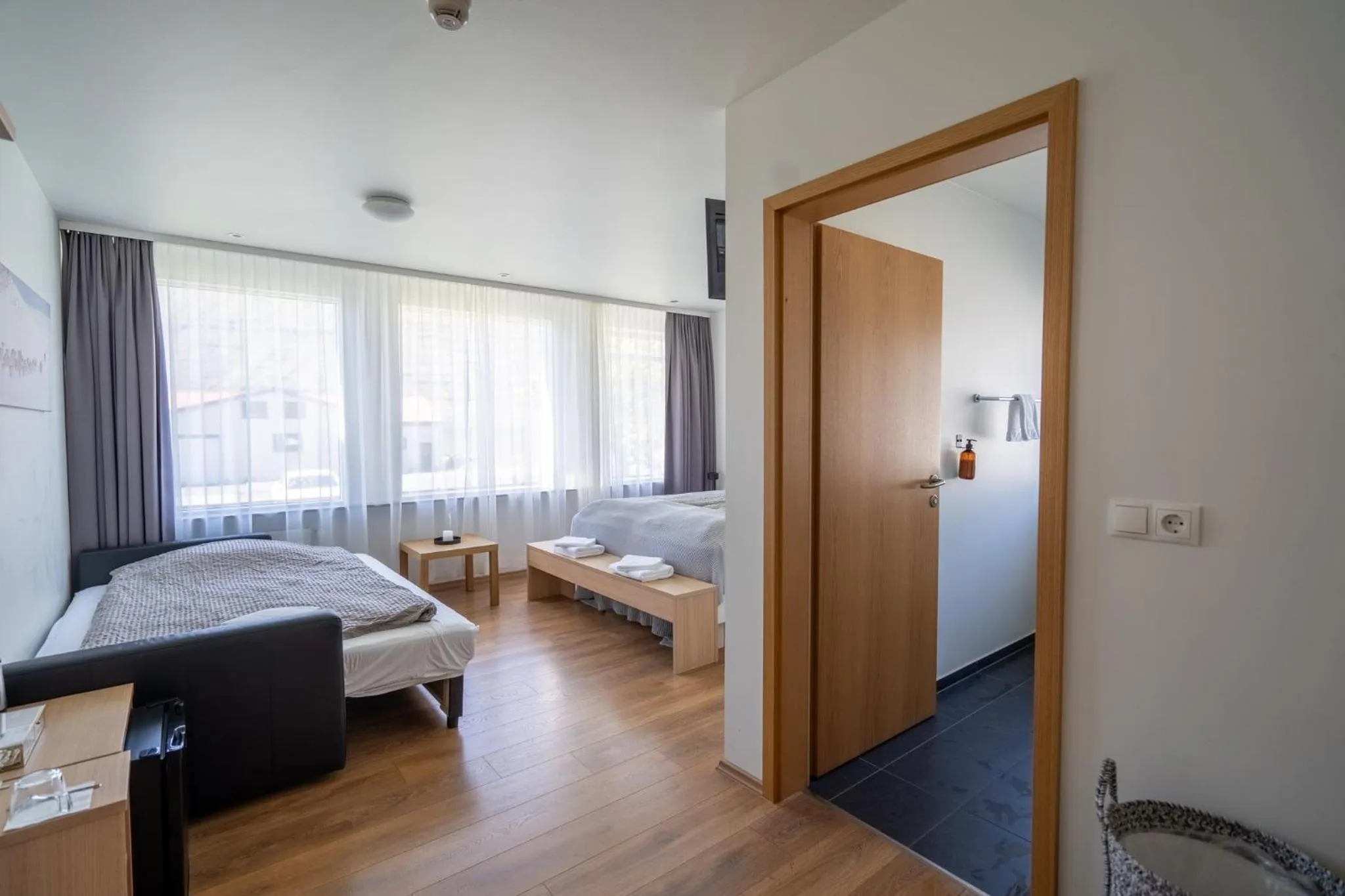 Bedroom, Bed in Hotel Eskifjörður