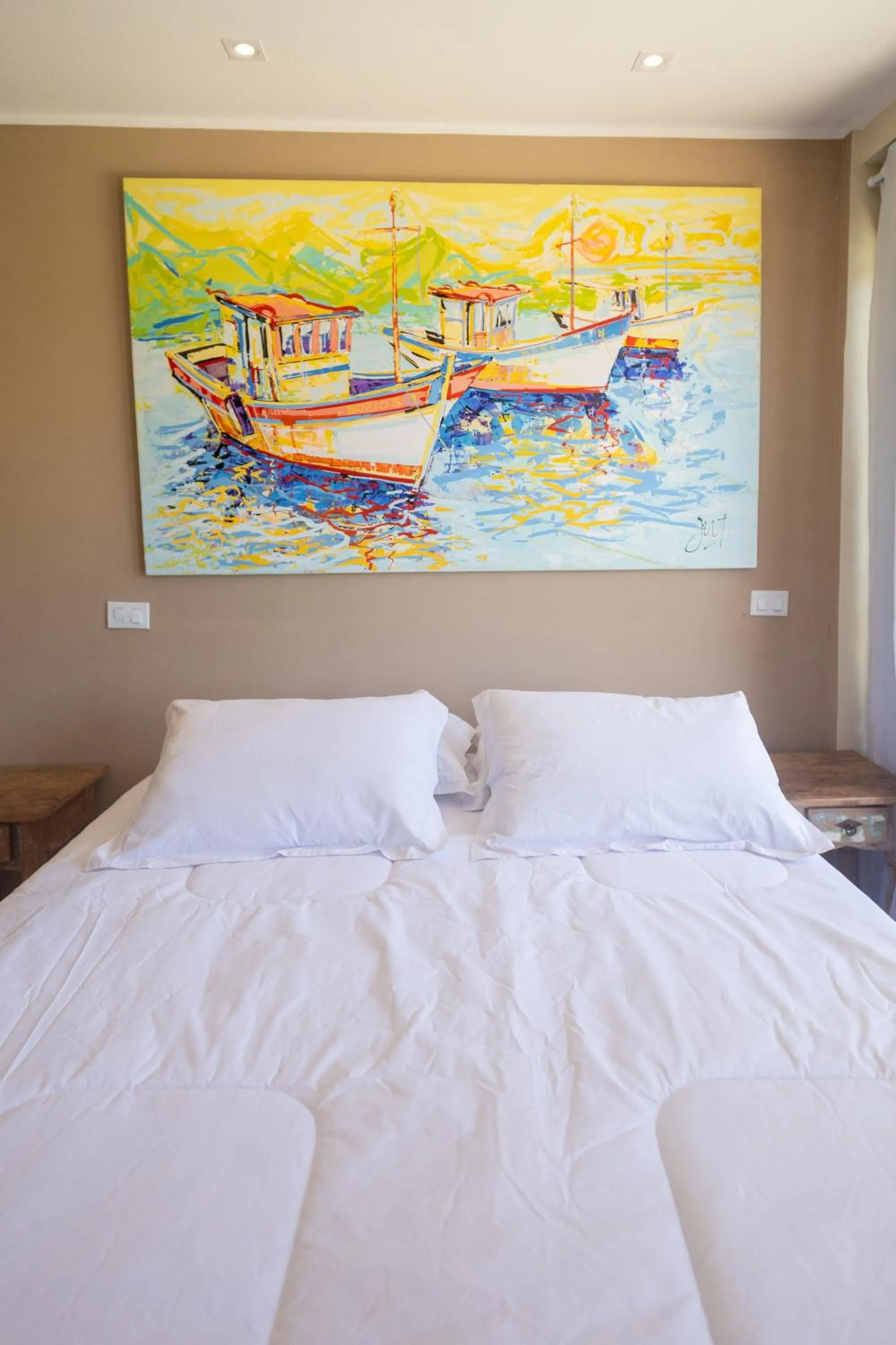 Bed in Pousada La Dolce Vita