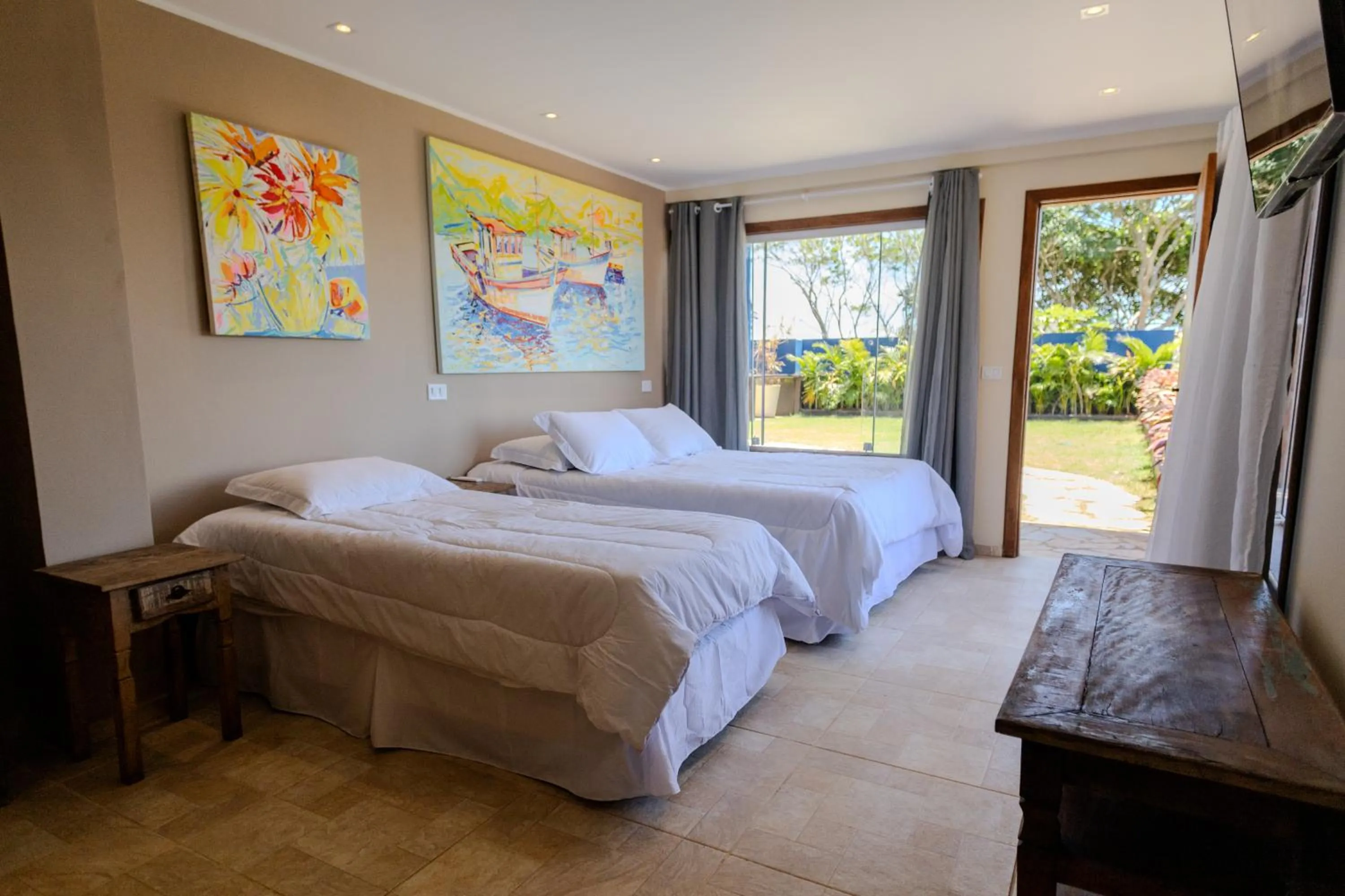 Bed in Pousada La Dolce Vita