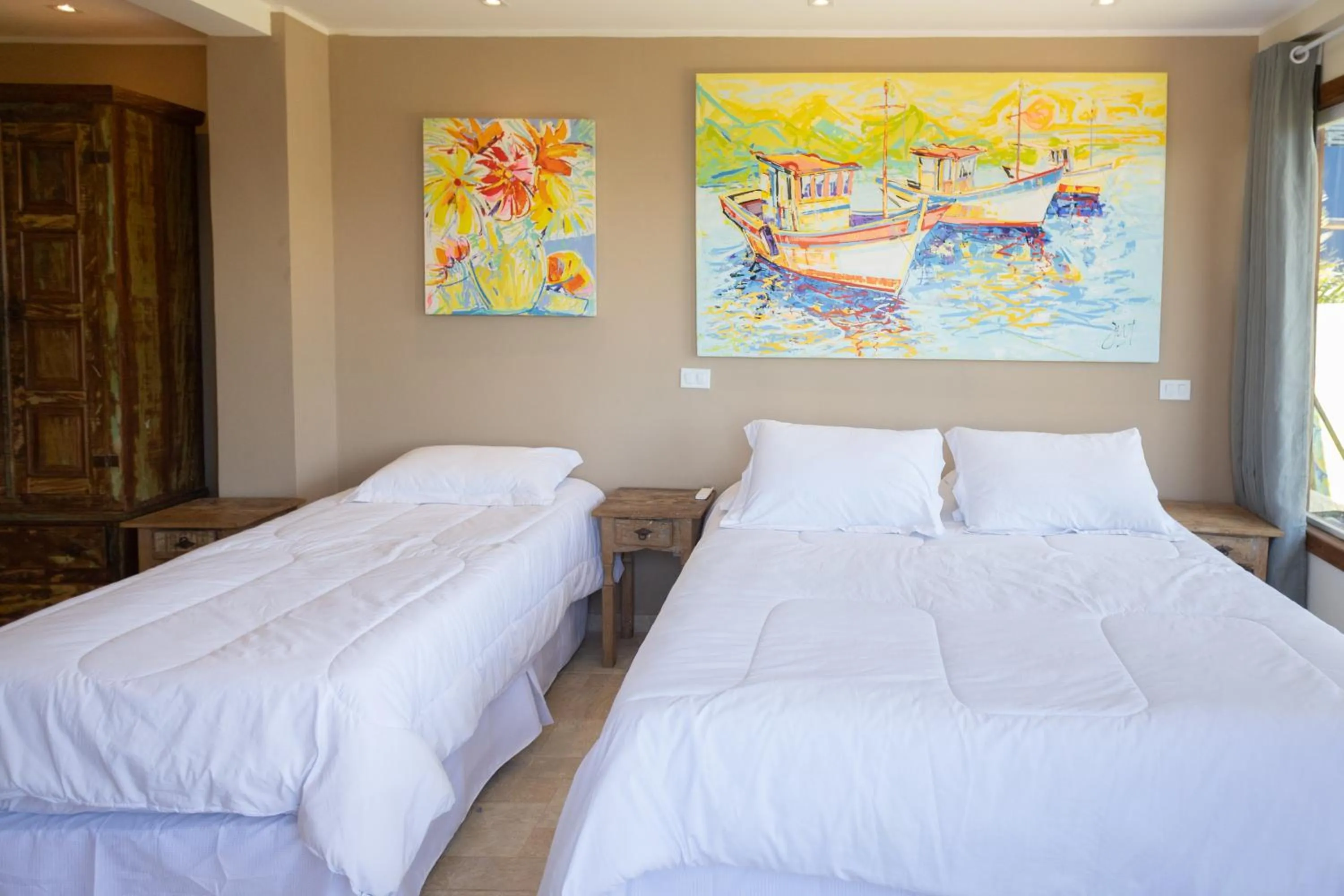 Bed in Pousada La Dolce Vita