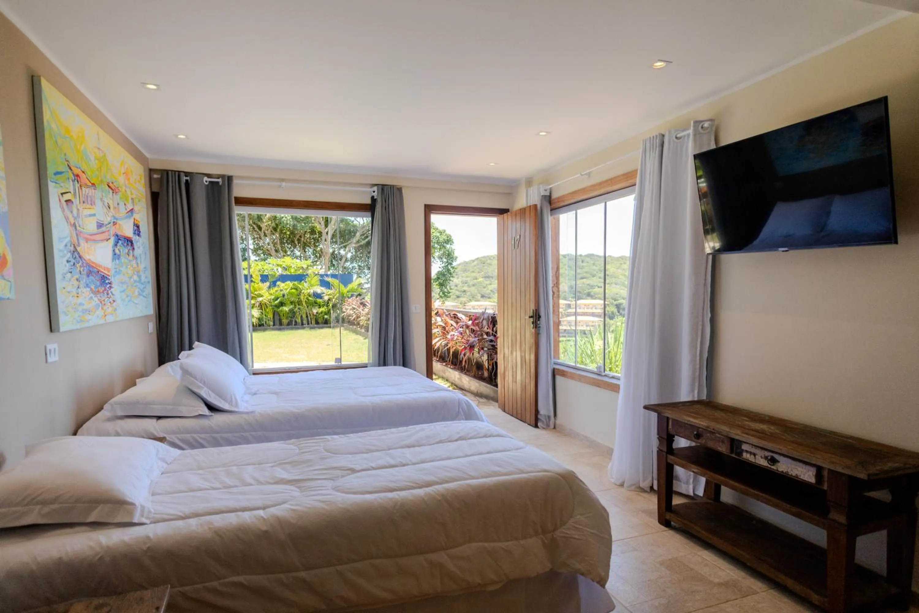 Bed in Pousada La Dolce Vita