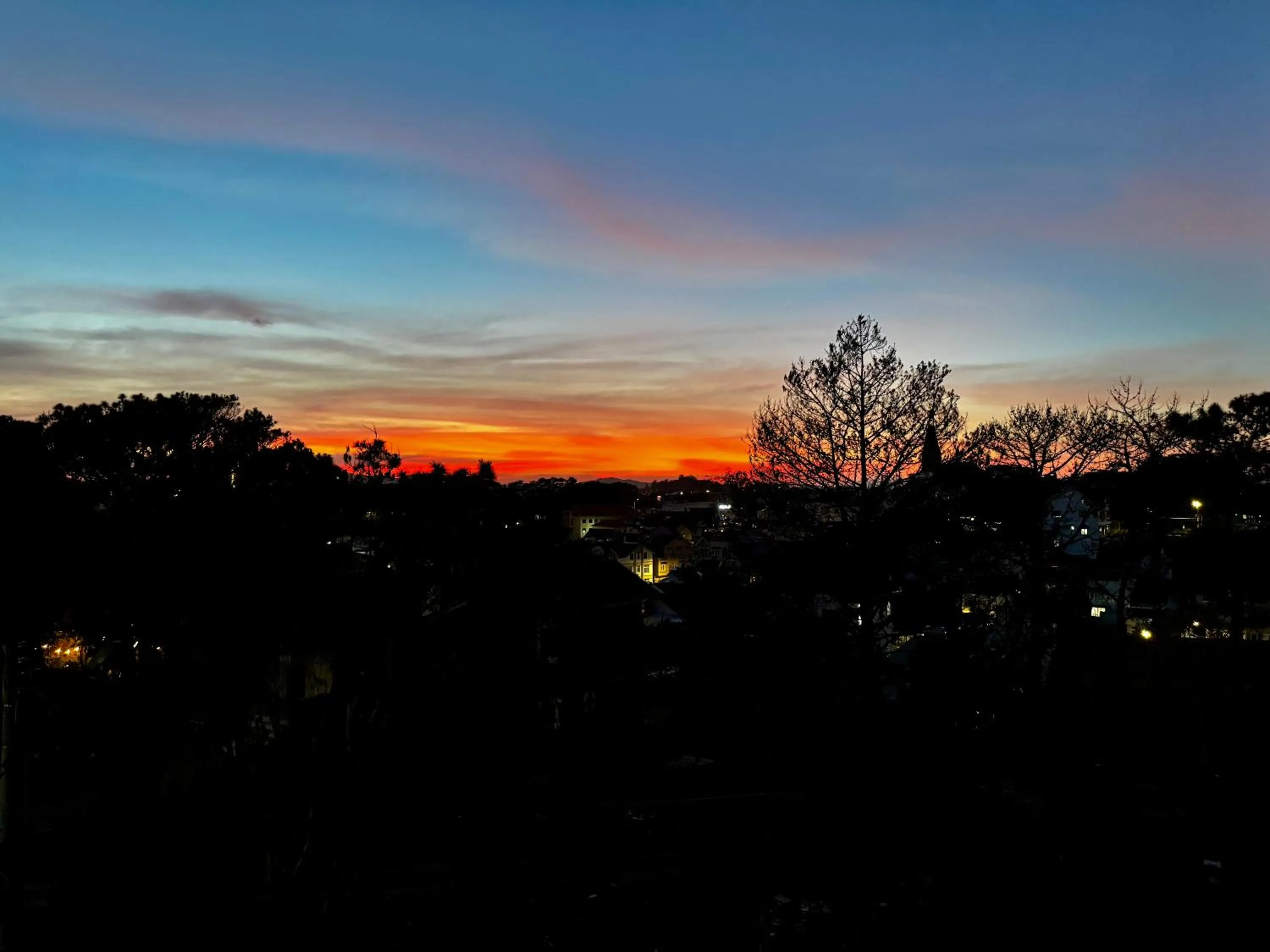 Sunset in Dalat Train Village