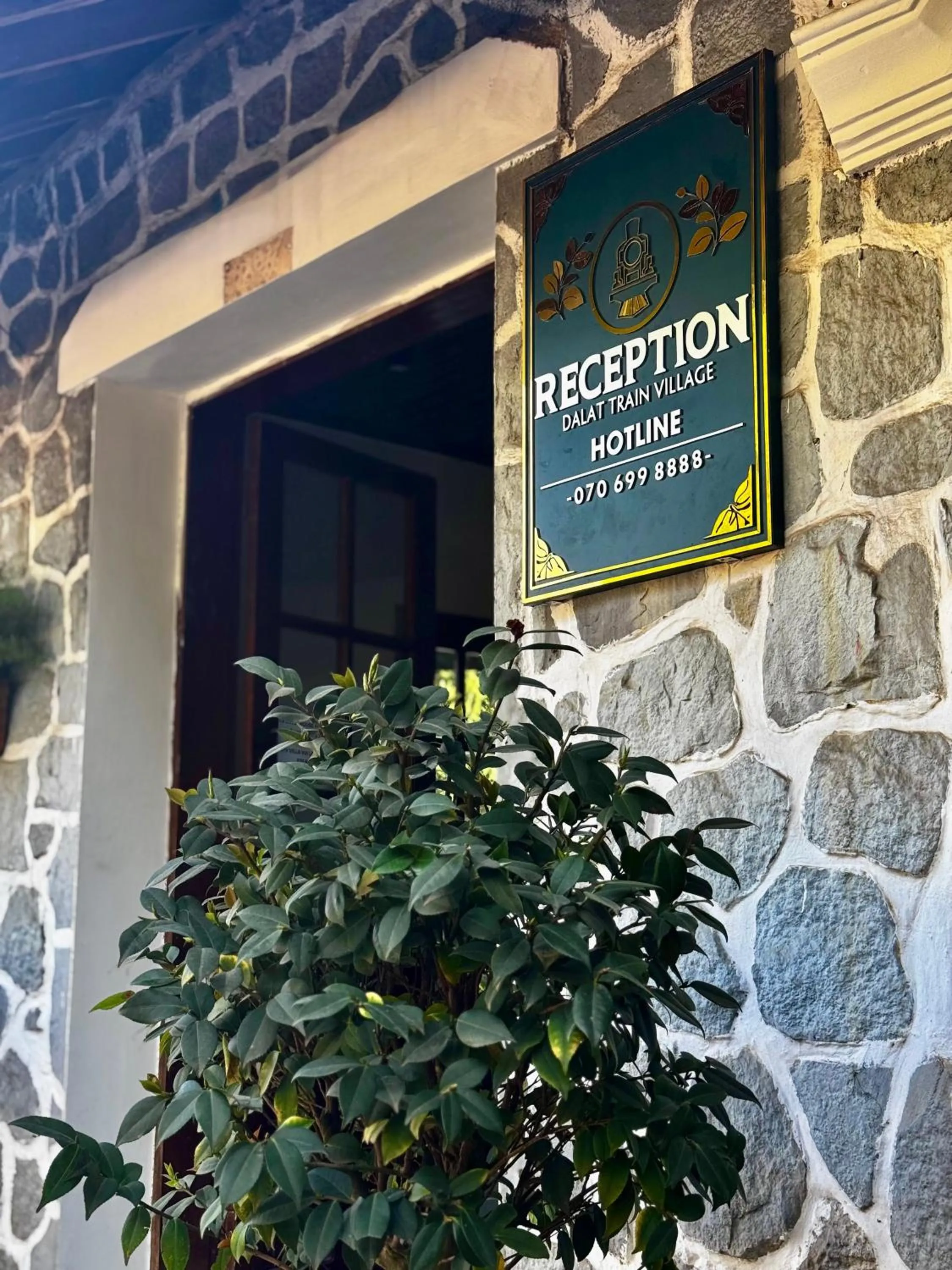 Lobby or reception in Dalat Train Village