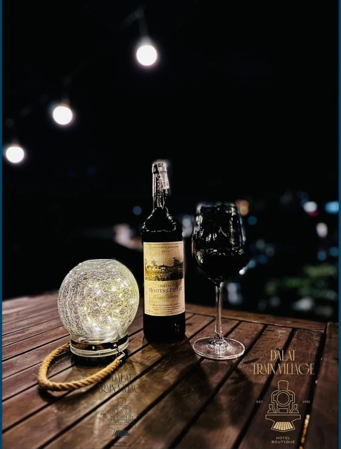 Drinks in Dalat Train Village