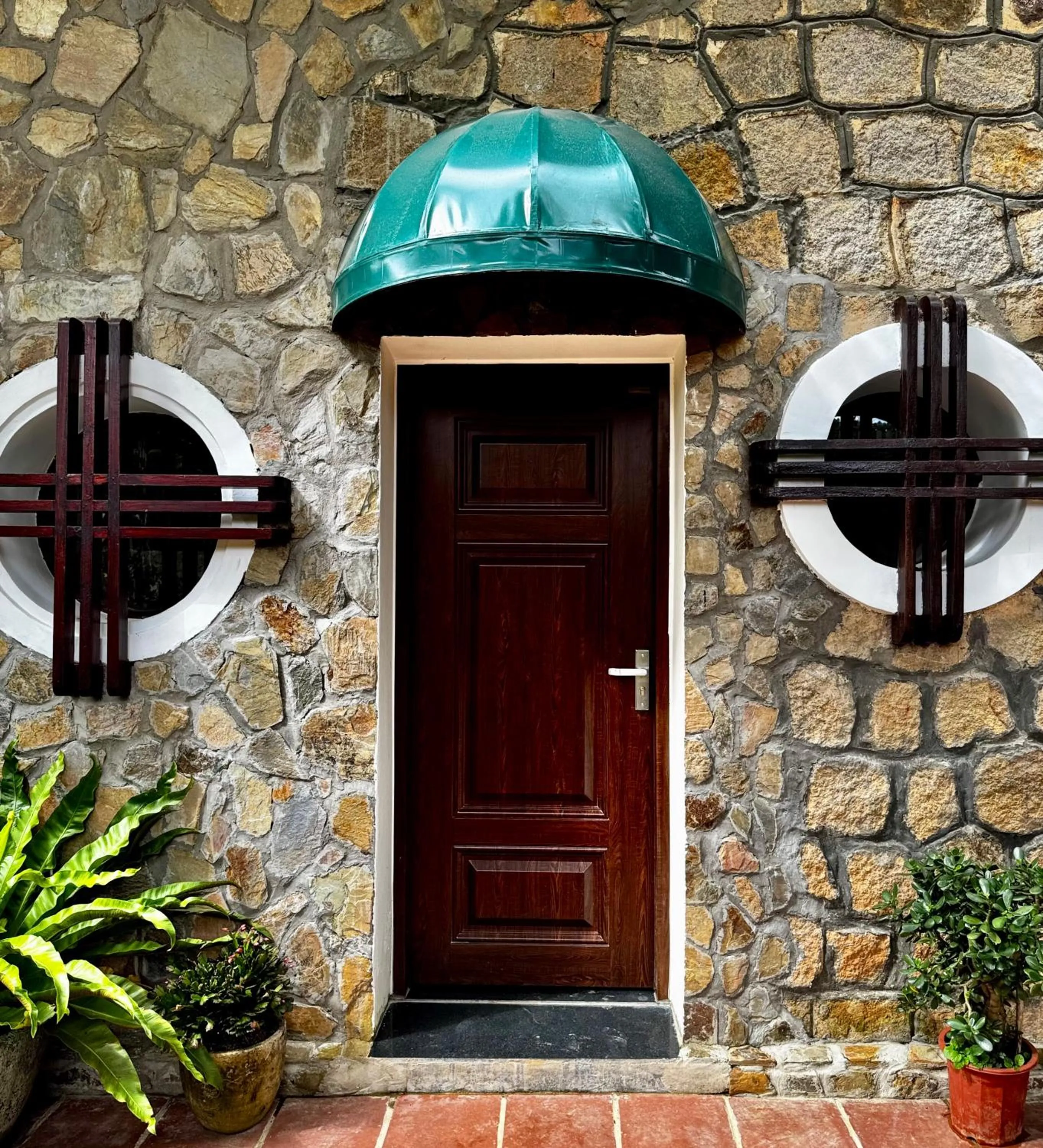 Facade/entrance in Dalat Train Village