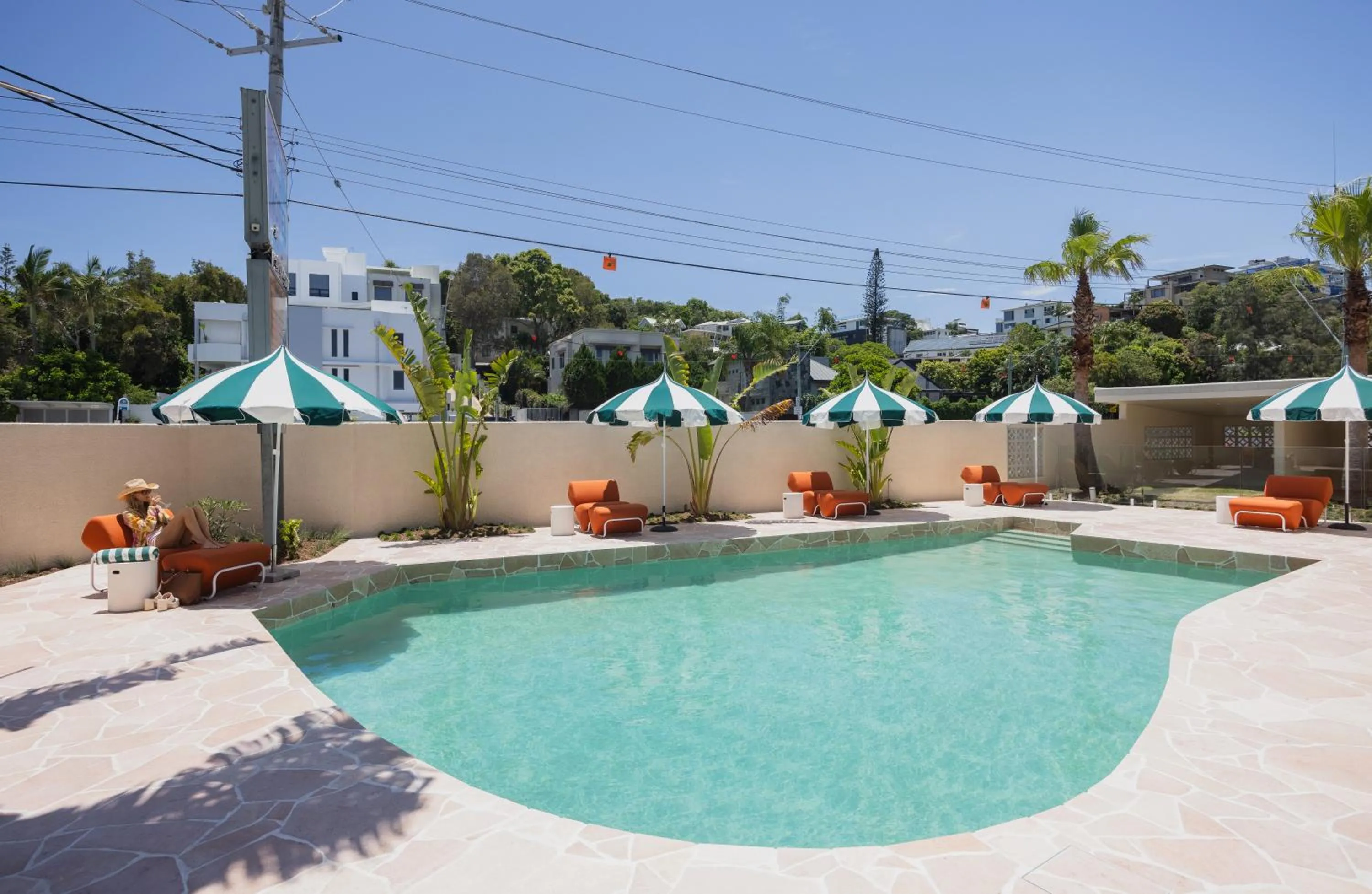 Pool view in The Shores Miami