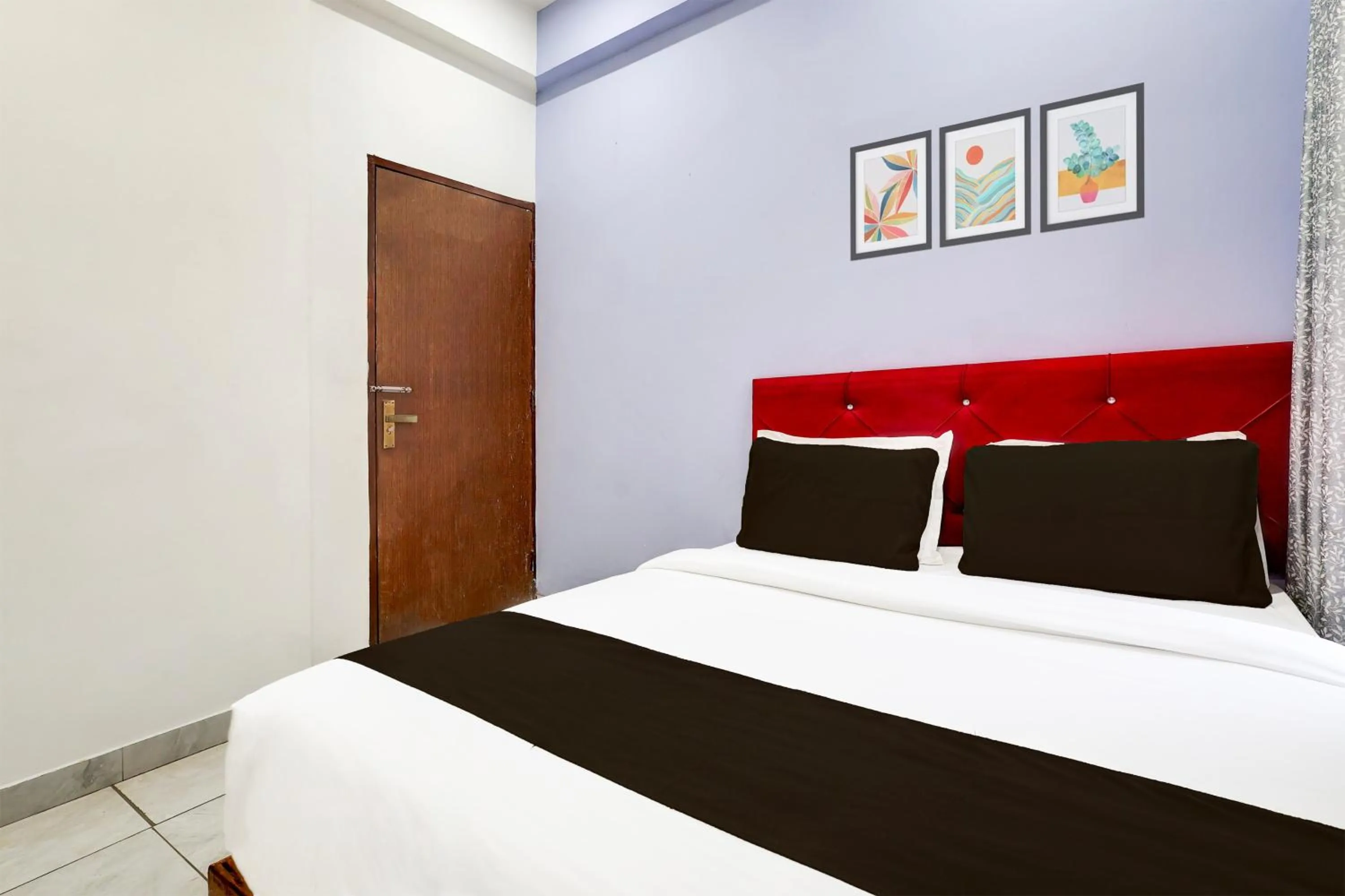 Bedroom, Bed in Super Hotel O Ambedkar Chowk Rewari formerly Hotel Shree