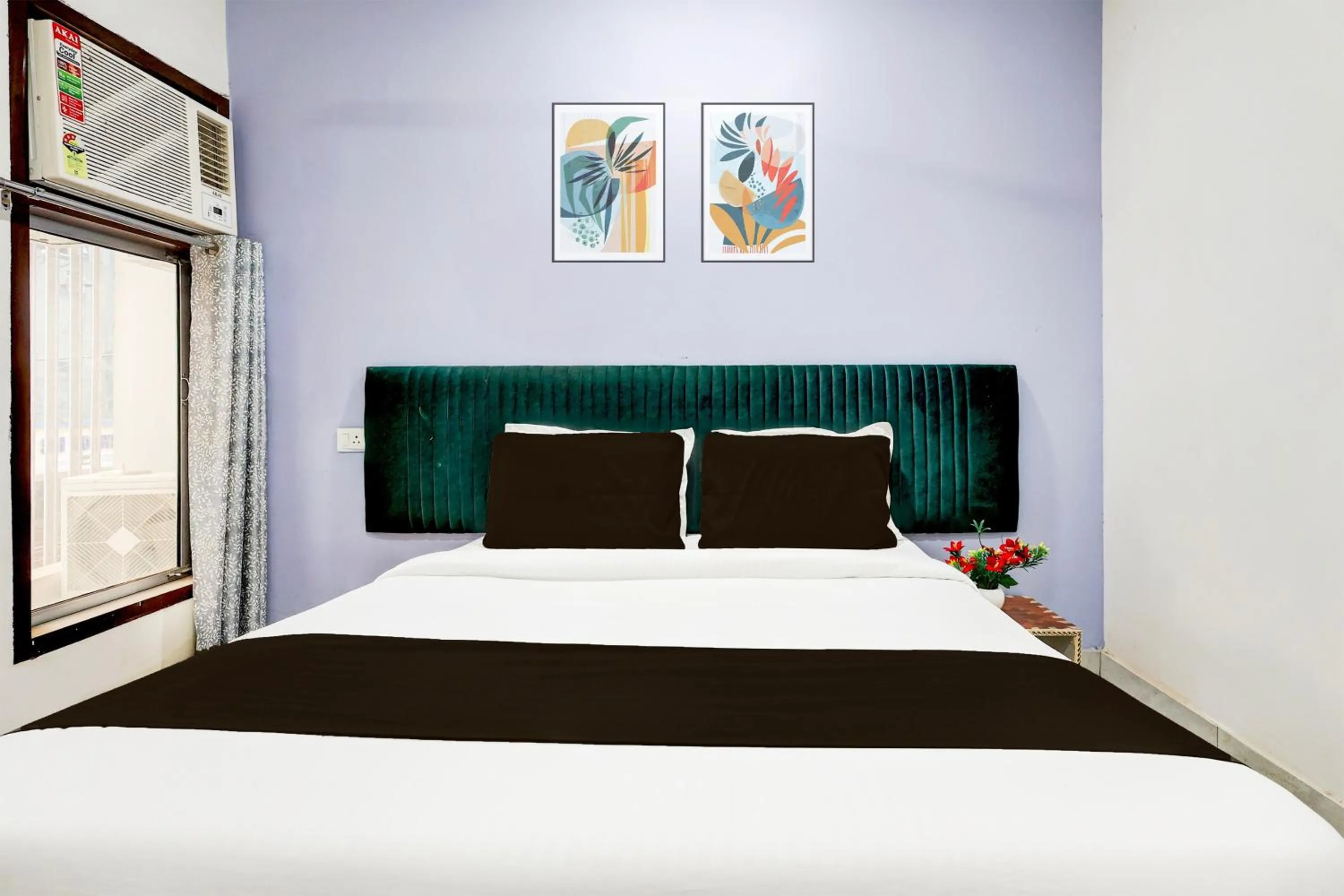 Bedroom, Bed in Super Hotel O Ambedkar Chowk Rewari formerly Hotel Shree
