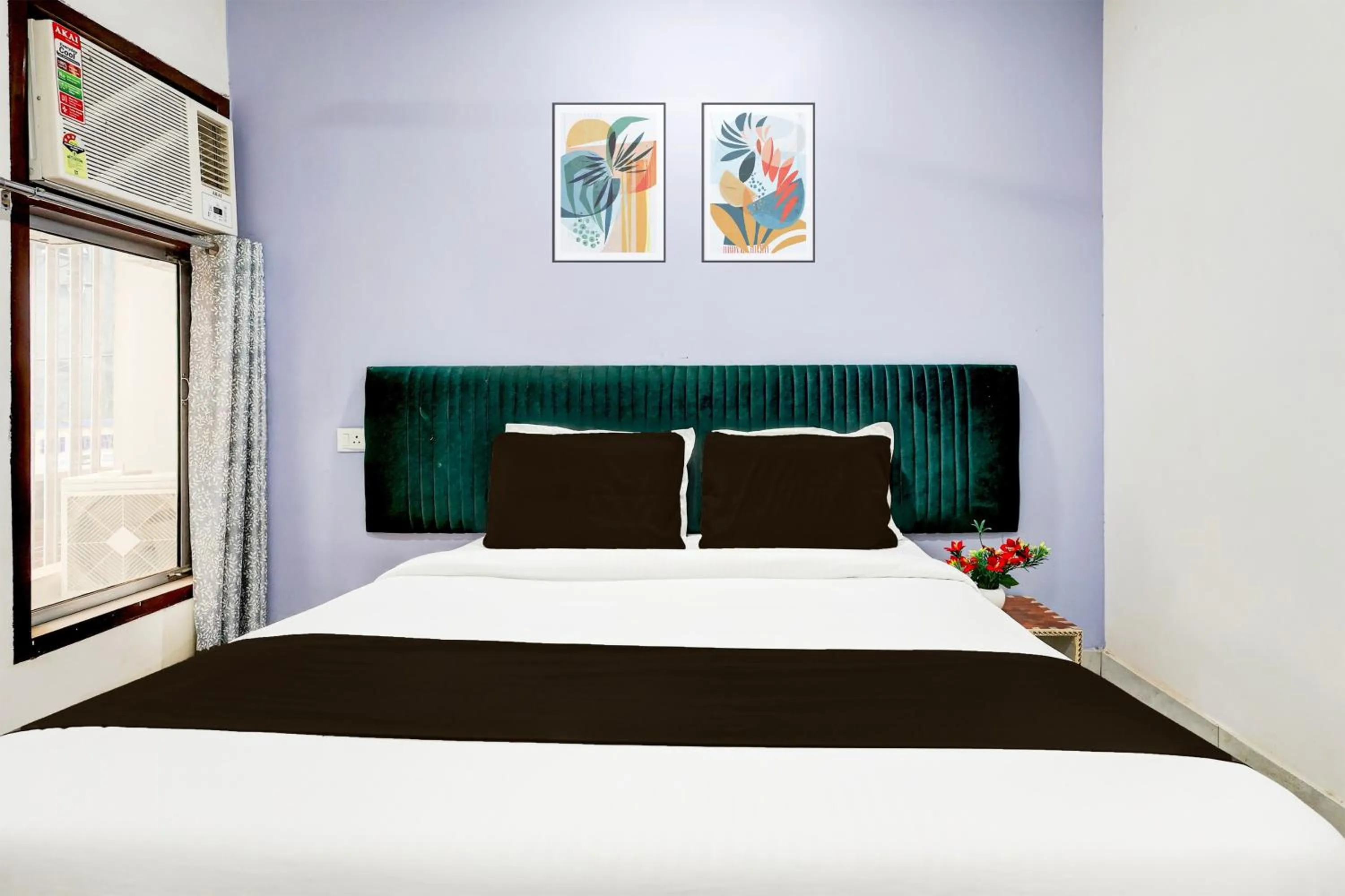 Bedroom, Bed in Super Hotel O Ambedkar Chowk Rewari formerly Hotel Shree