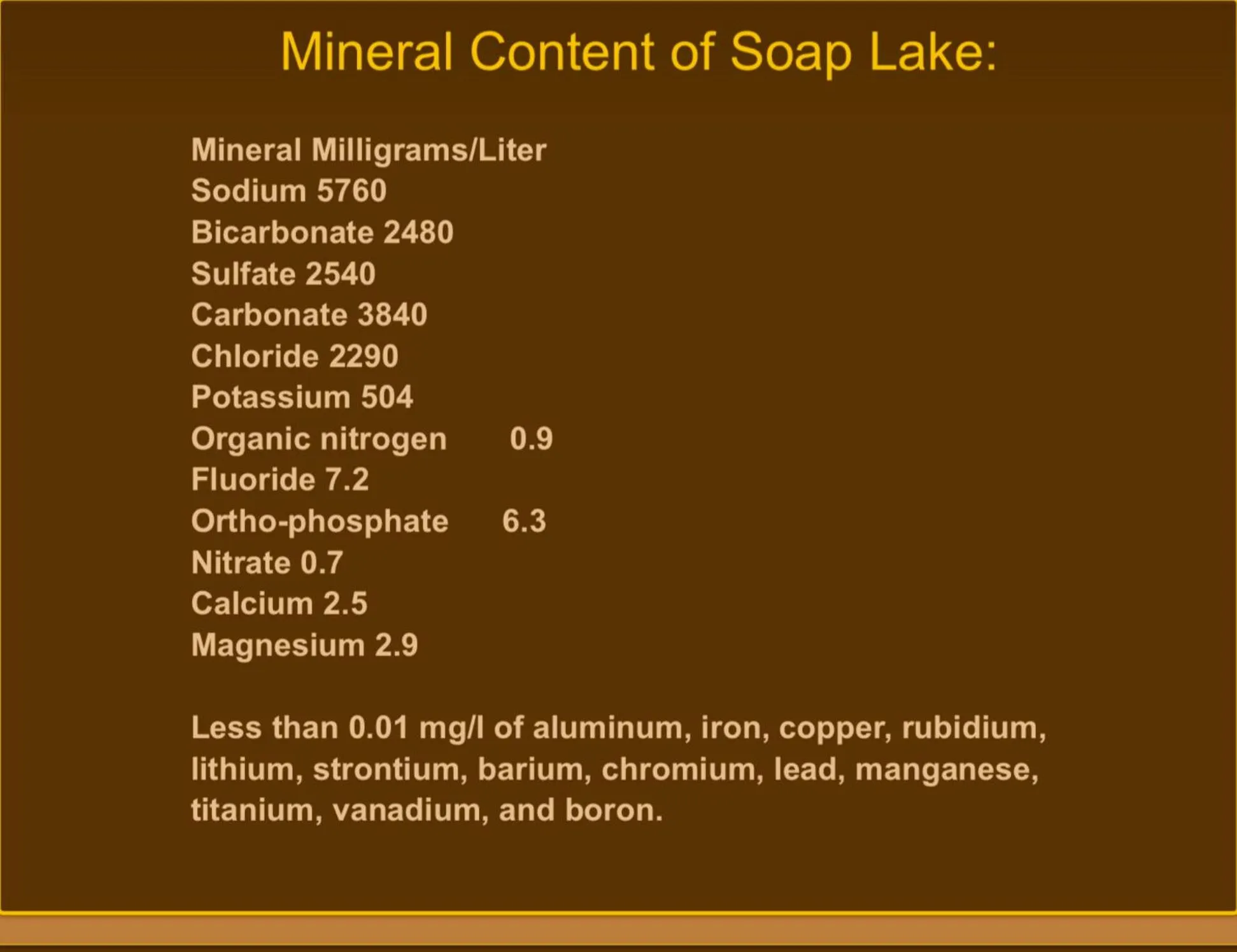 Text overlay in Soap Lake Natural Spa & Resort