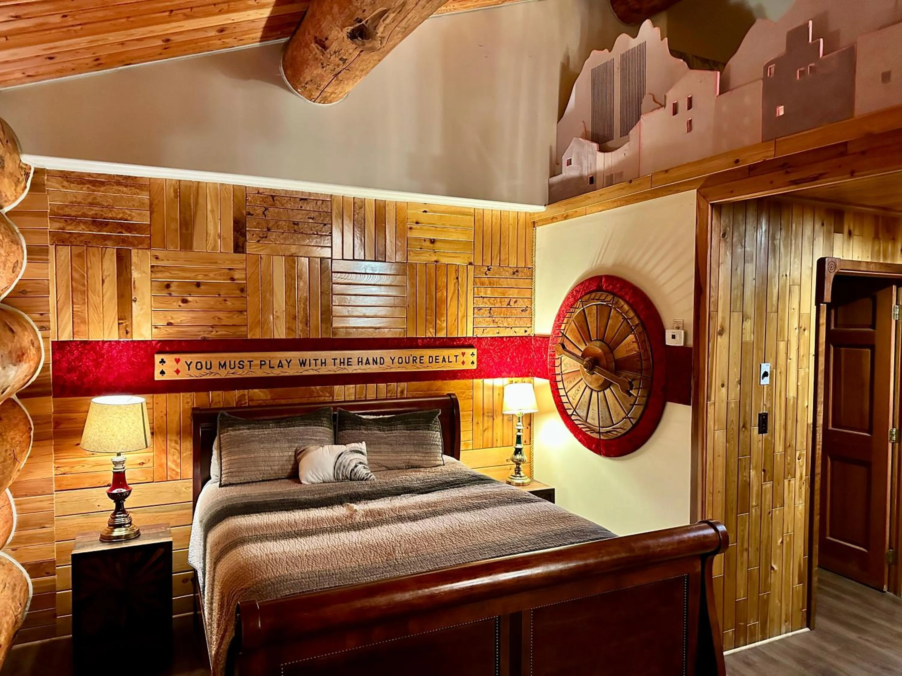 Bed in Soap Lake Natural Spa & Resort