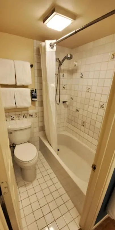 Bathroom in GetAways at Olympic Village Inn