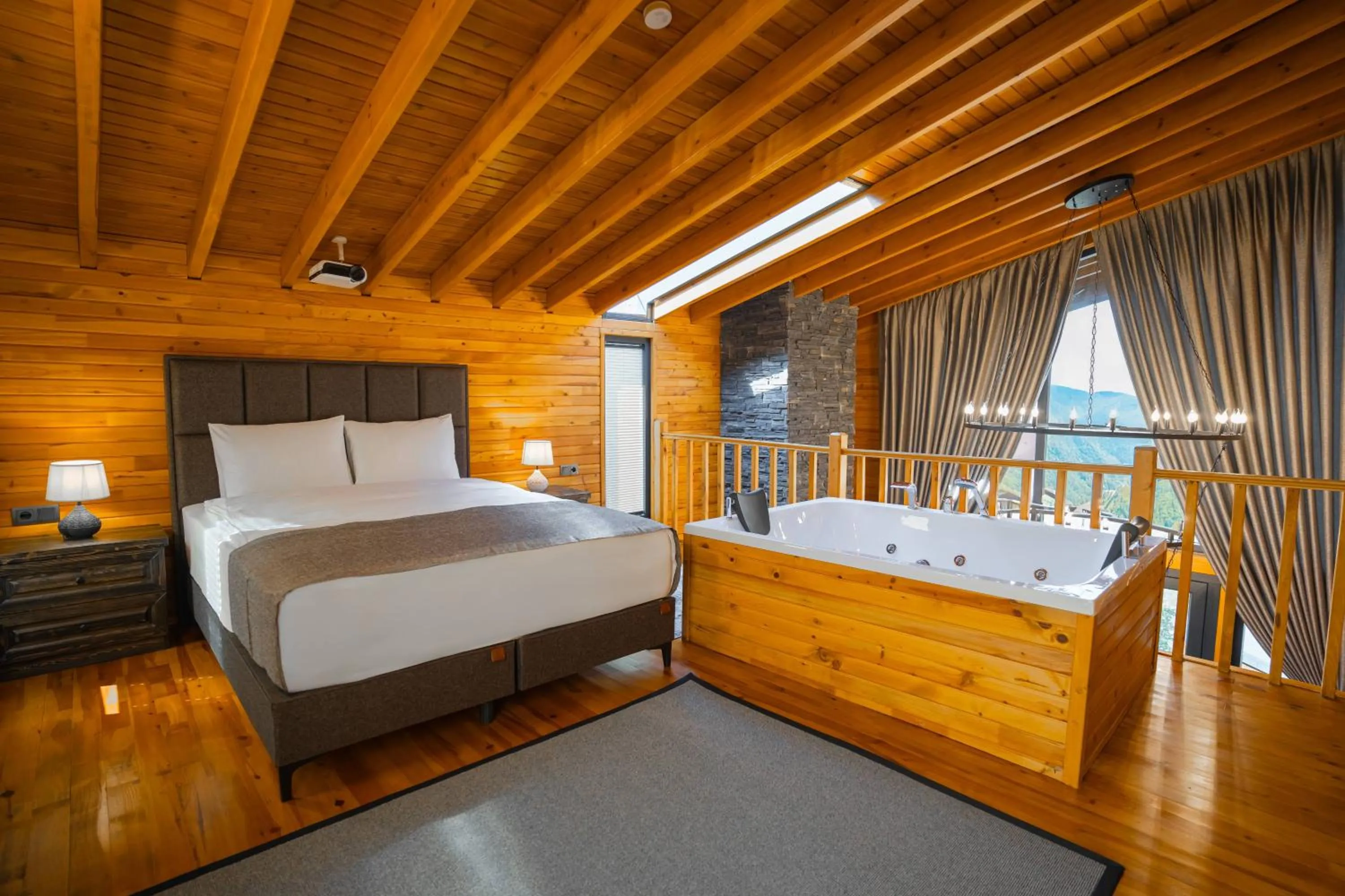 Bed in Mağmat Resort & Bungalows