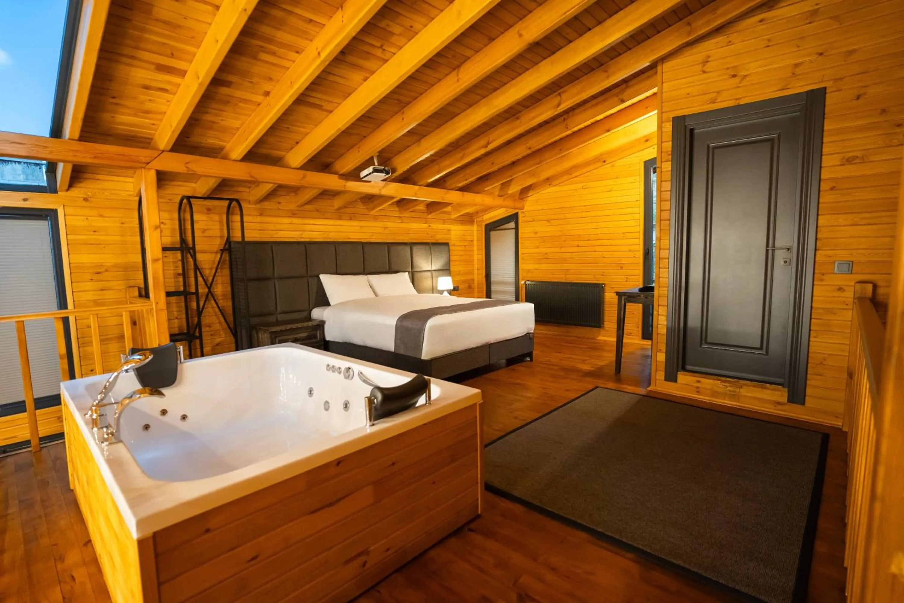 Bed in Mağmat Resort & Bungalows