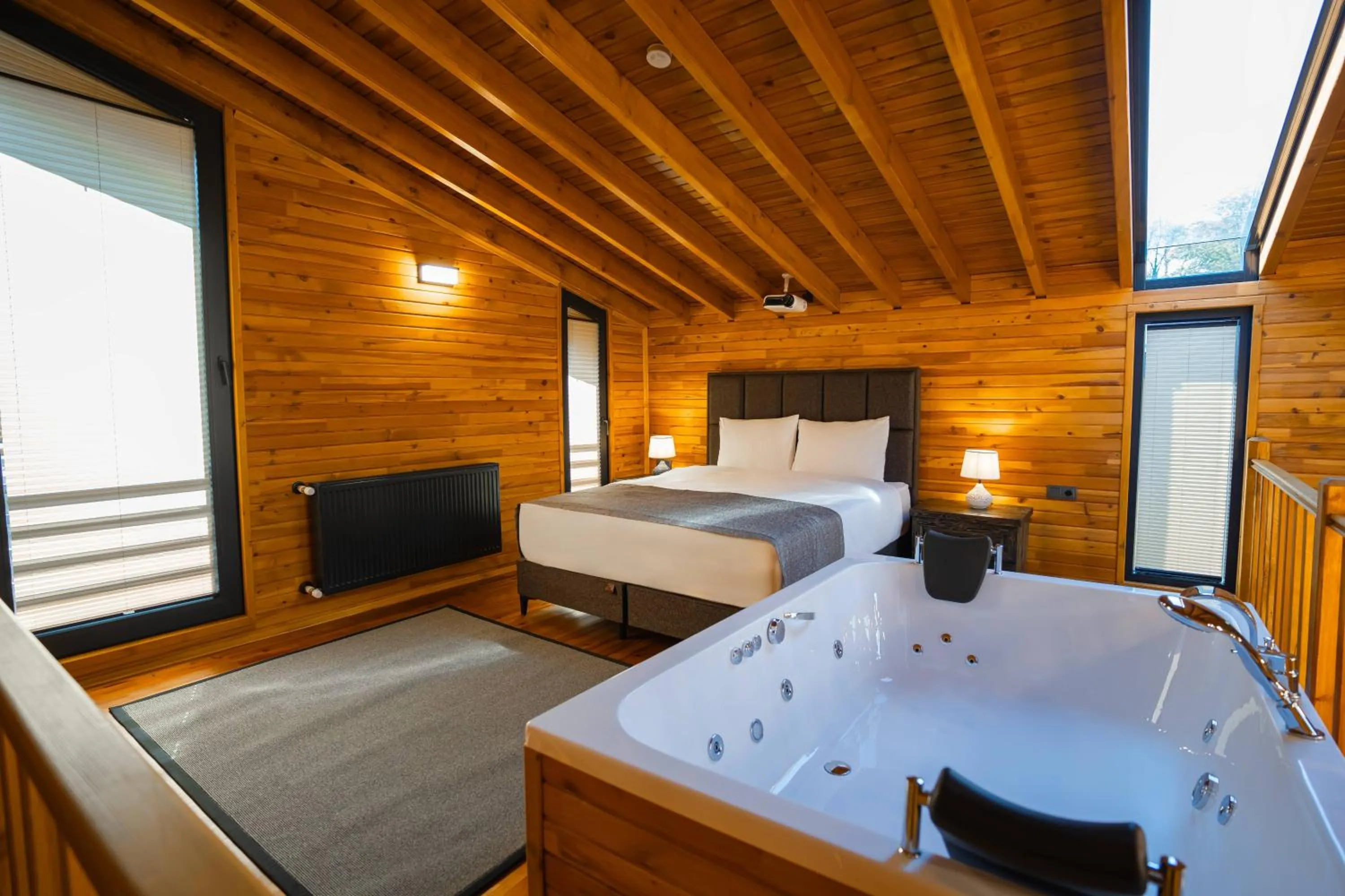 Bed in Mağmat Resort & Bungalows