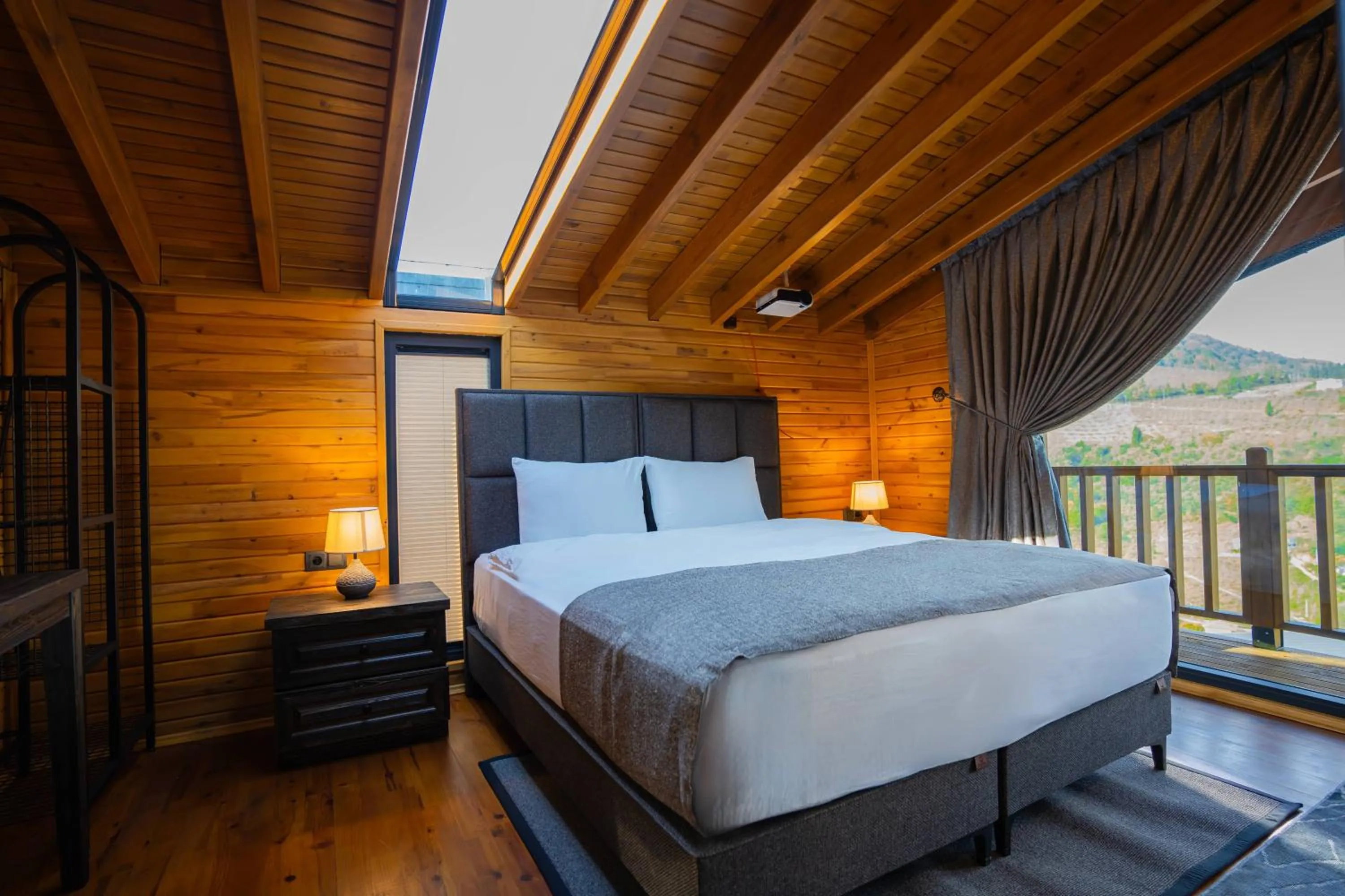 Bed in Mağmat Resort & Bungalows