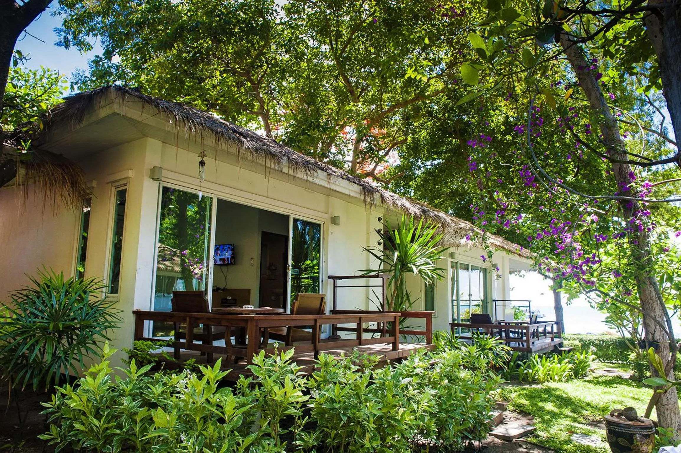 Patio in Larissa Samed resort