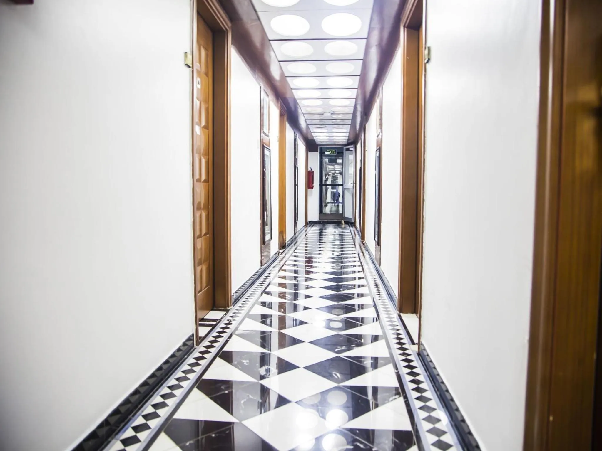 Decorative detail in Peacock Hotel