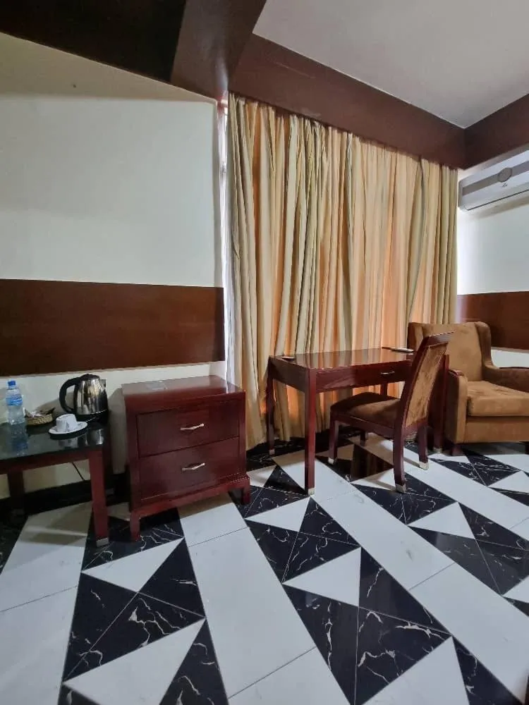 Seating area in Peacock Hotel