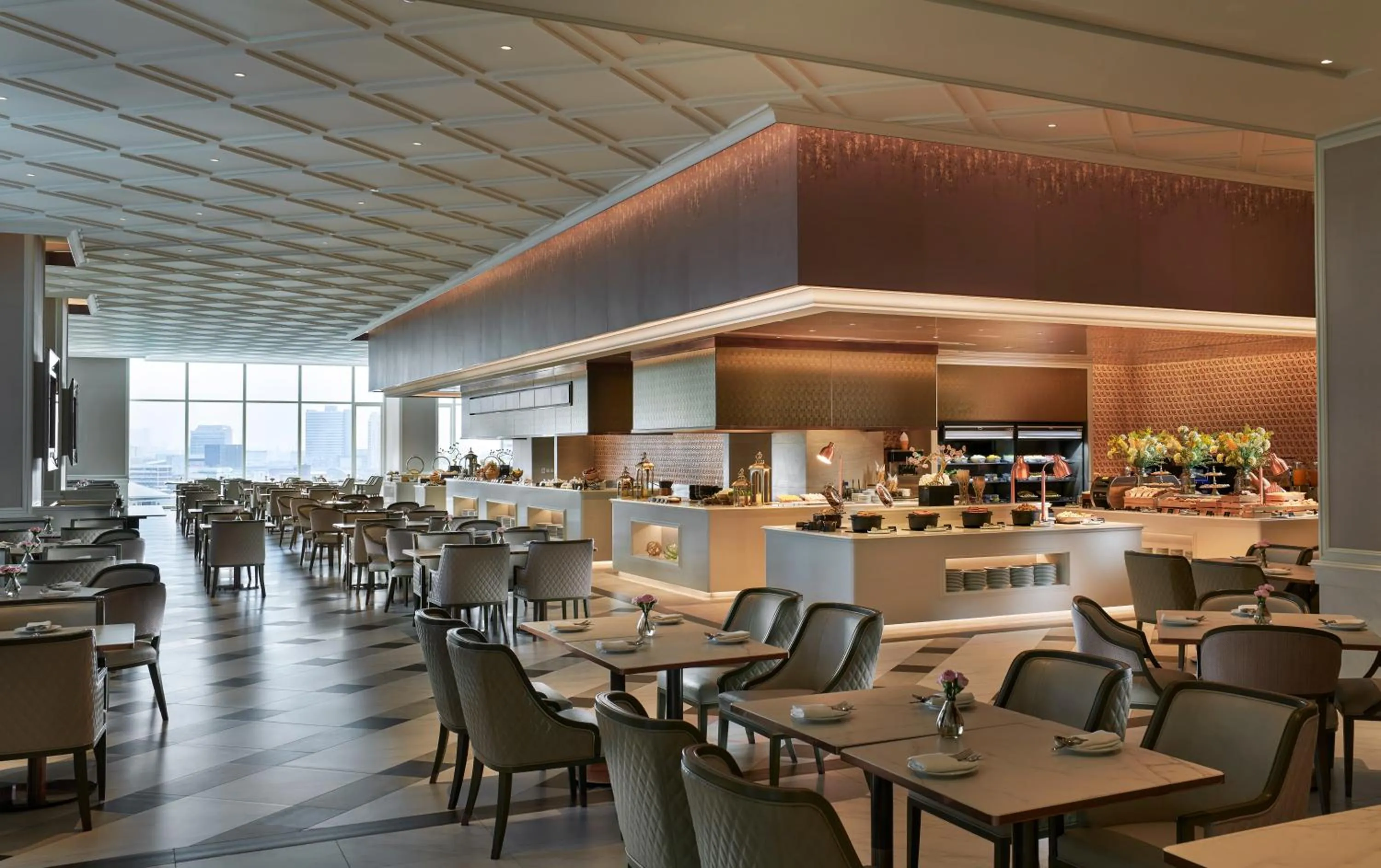 Buffet breakfast in Grande Centre Point Lumphini Bangkok