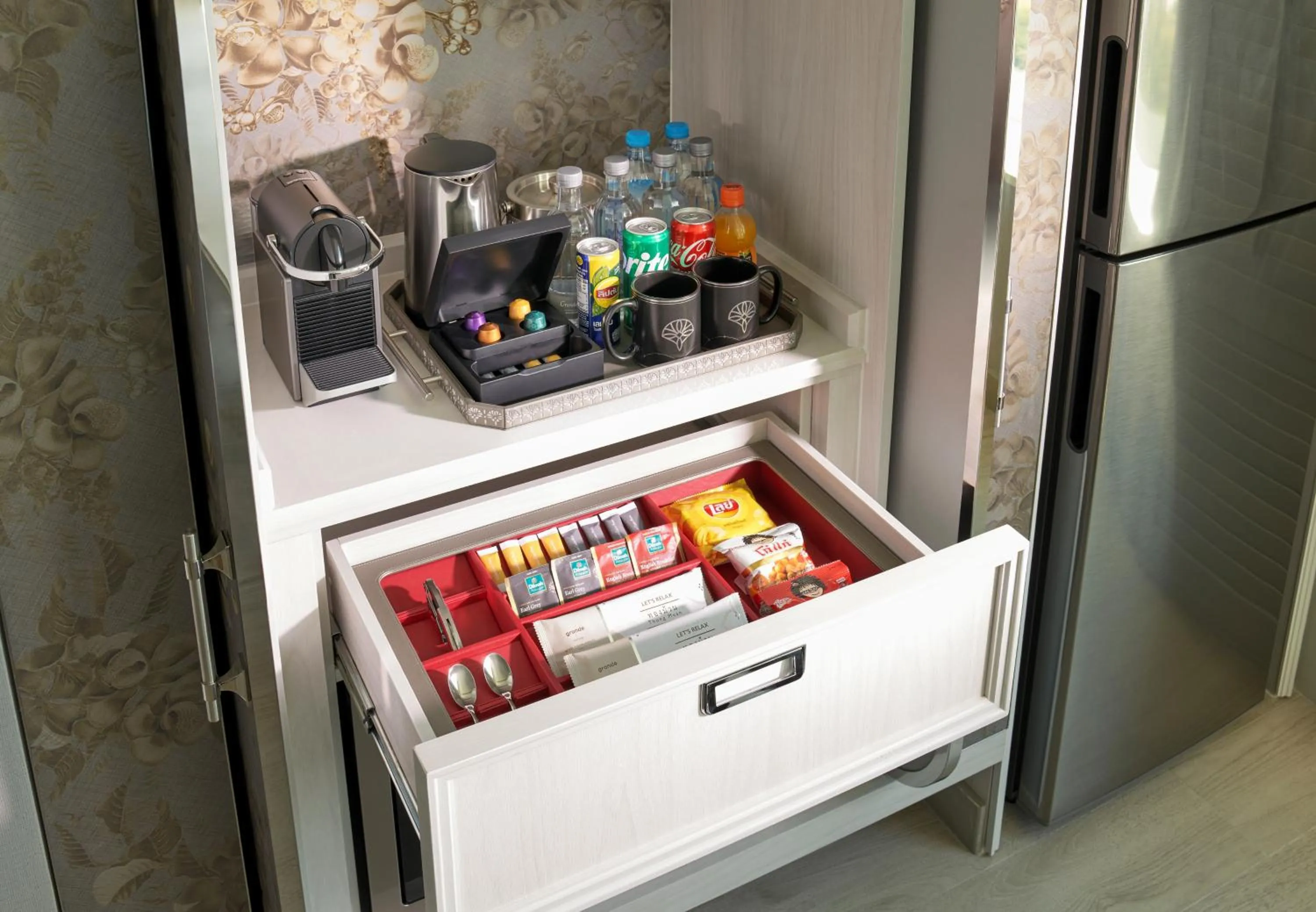 minibar in Grande Centre Point Lumphini Bangkok