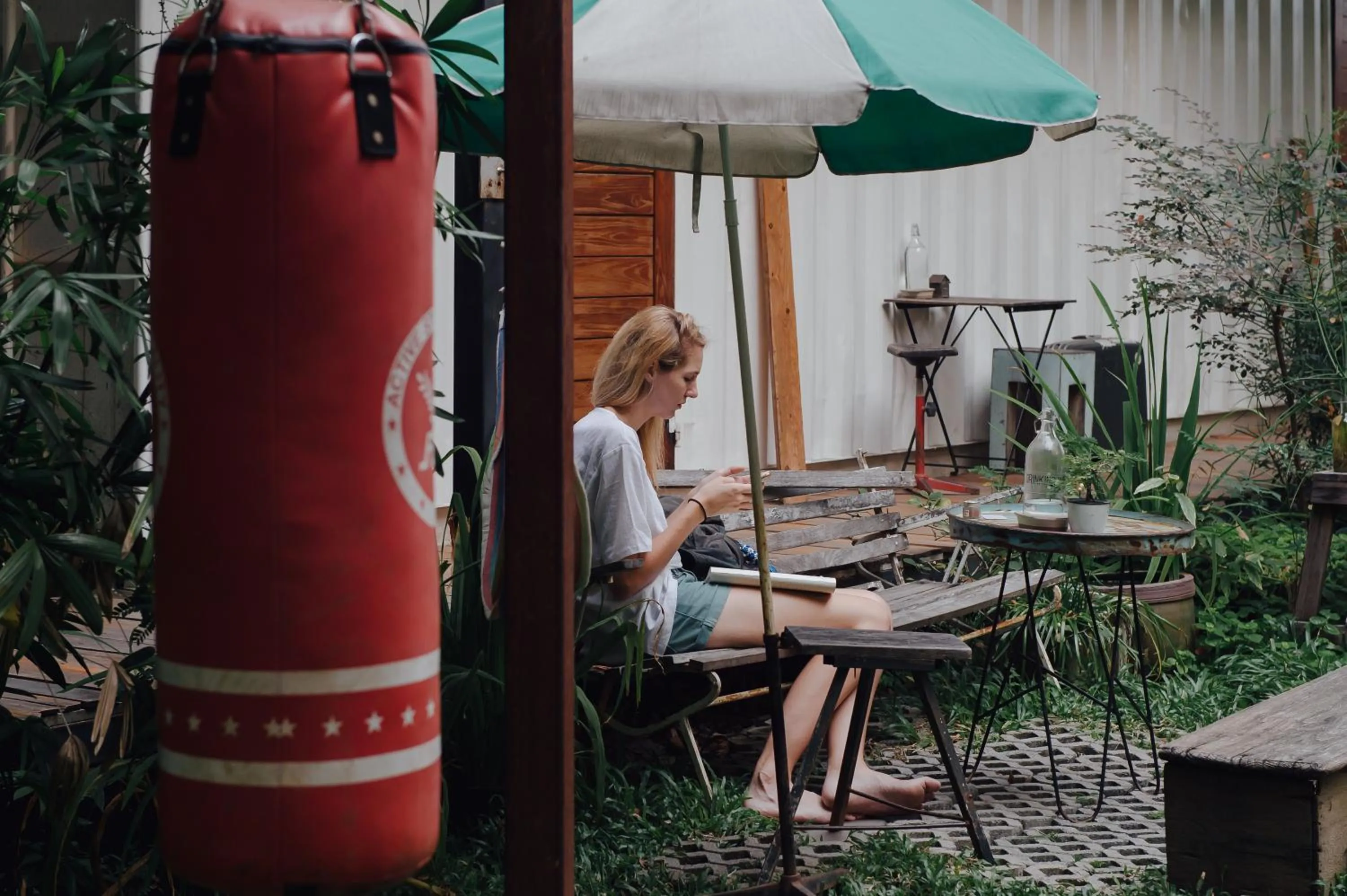 Garden in The Yard Bangkok Hostel