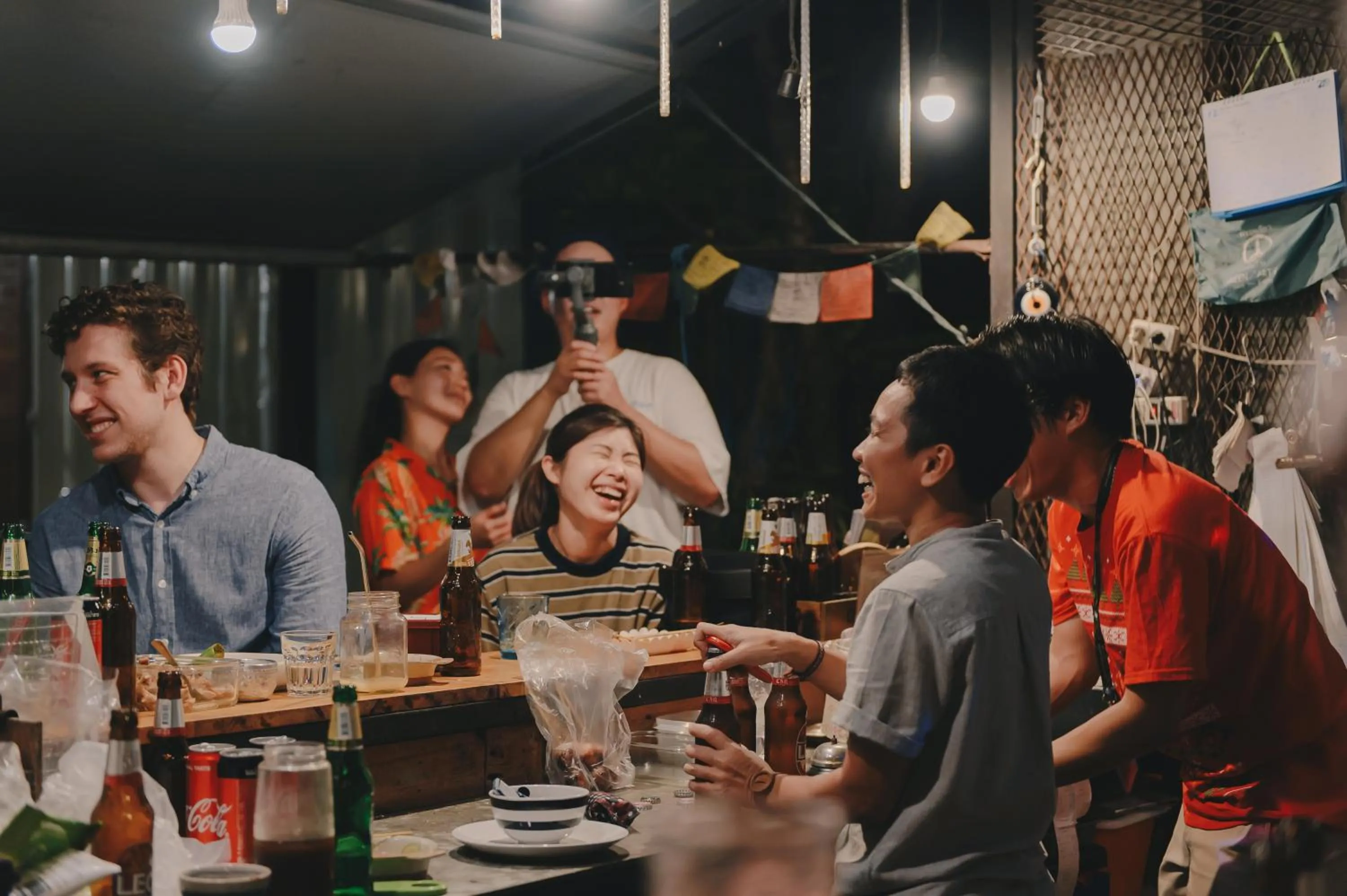 Lounge or bar in The Yard Bangkok Hostel