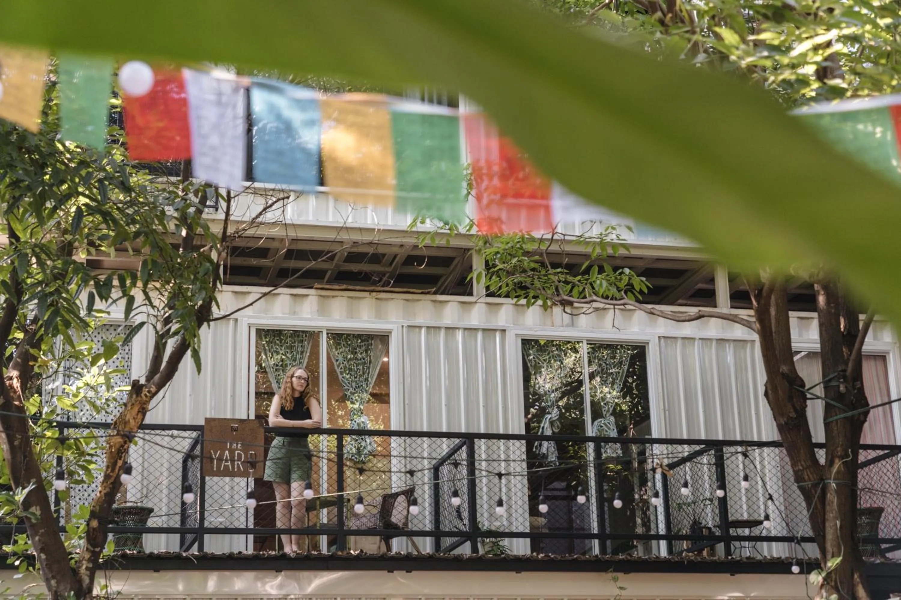 Patio in The Yard Bangkok Hostel
