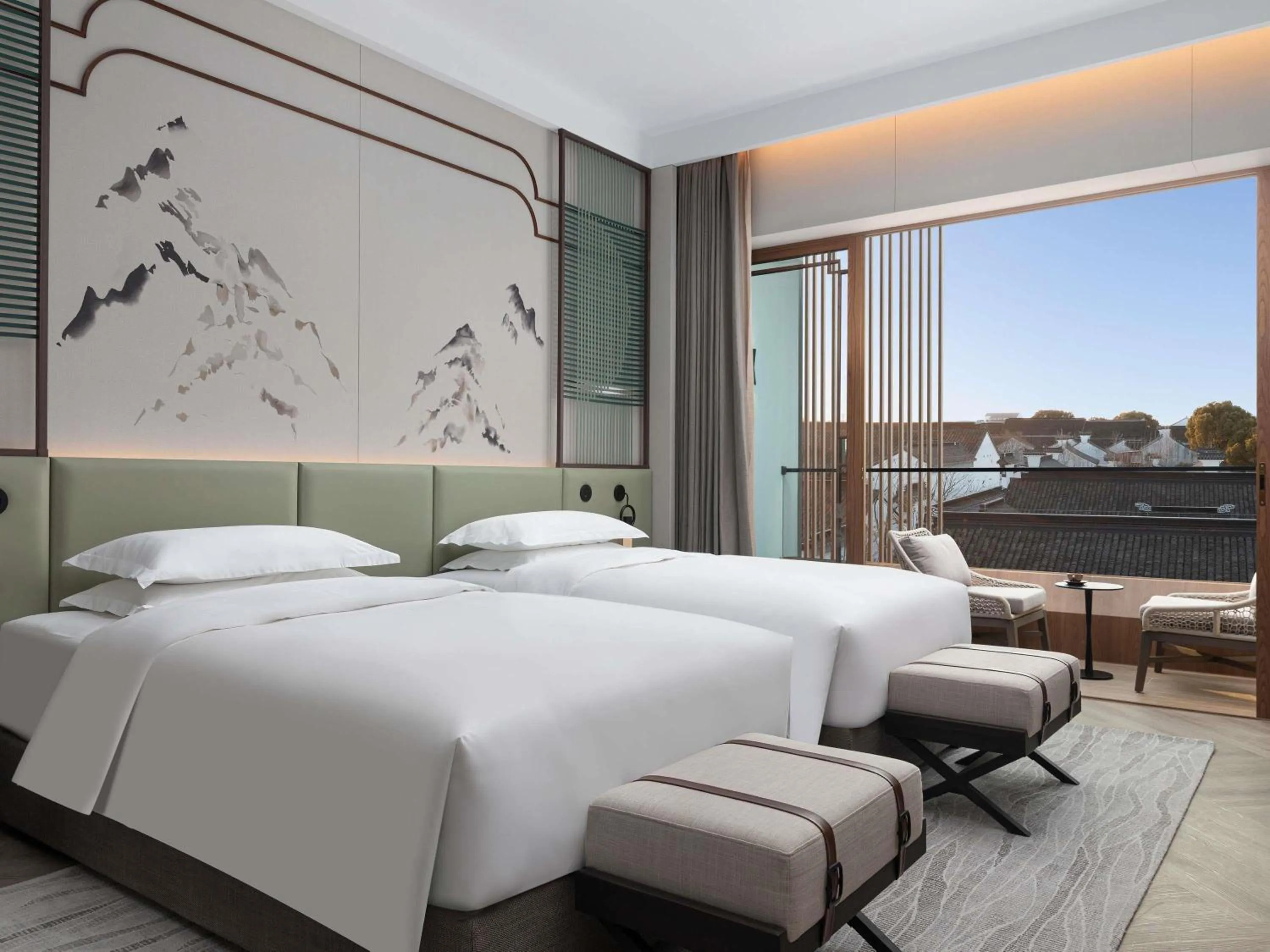 Bedroom, Bed in Dangkou Ancient Town Hotel Wuxi MGallery Collection