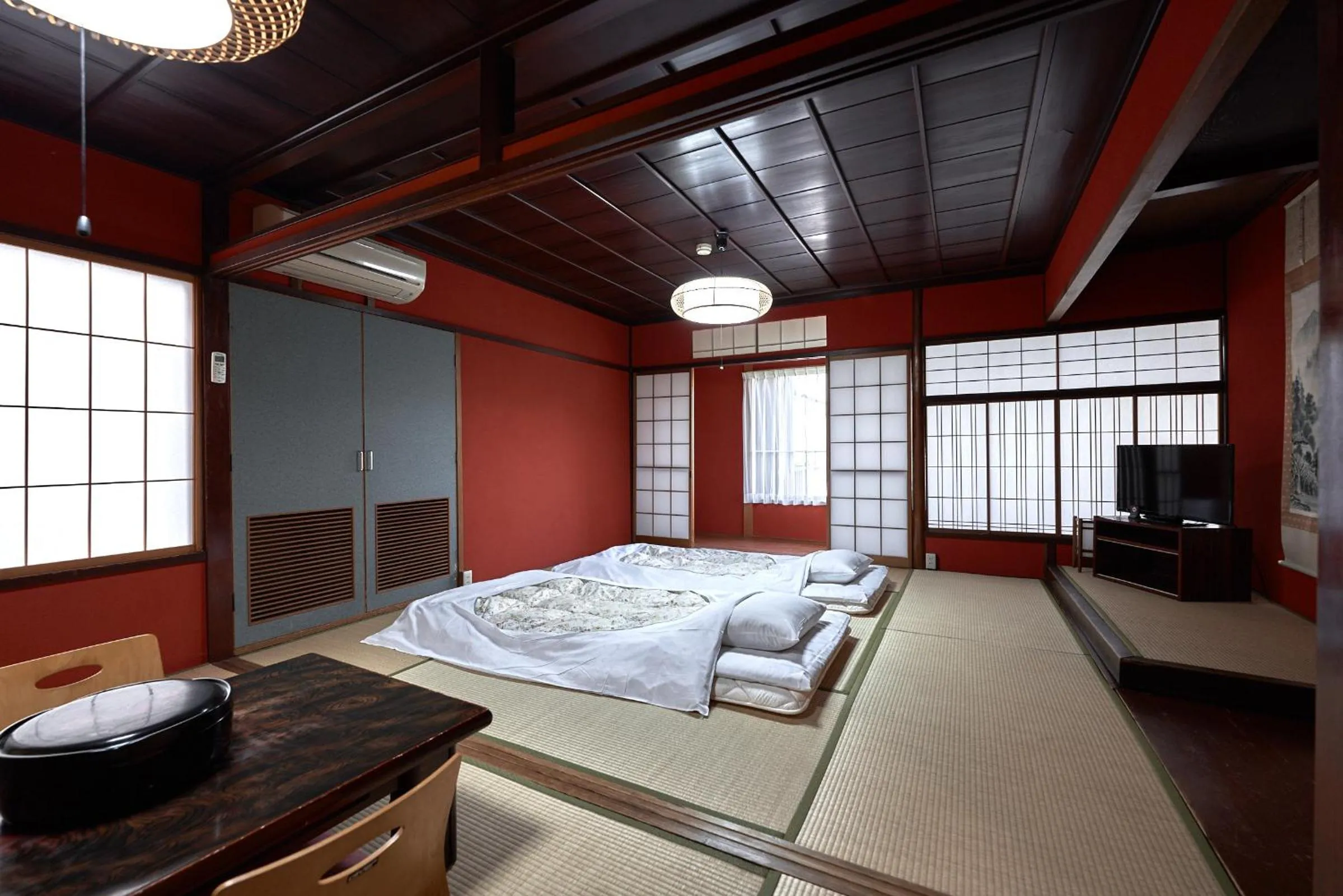 Bed in Ryokan Yamamuro