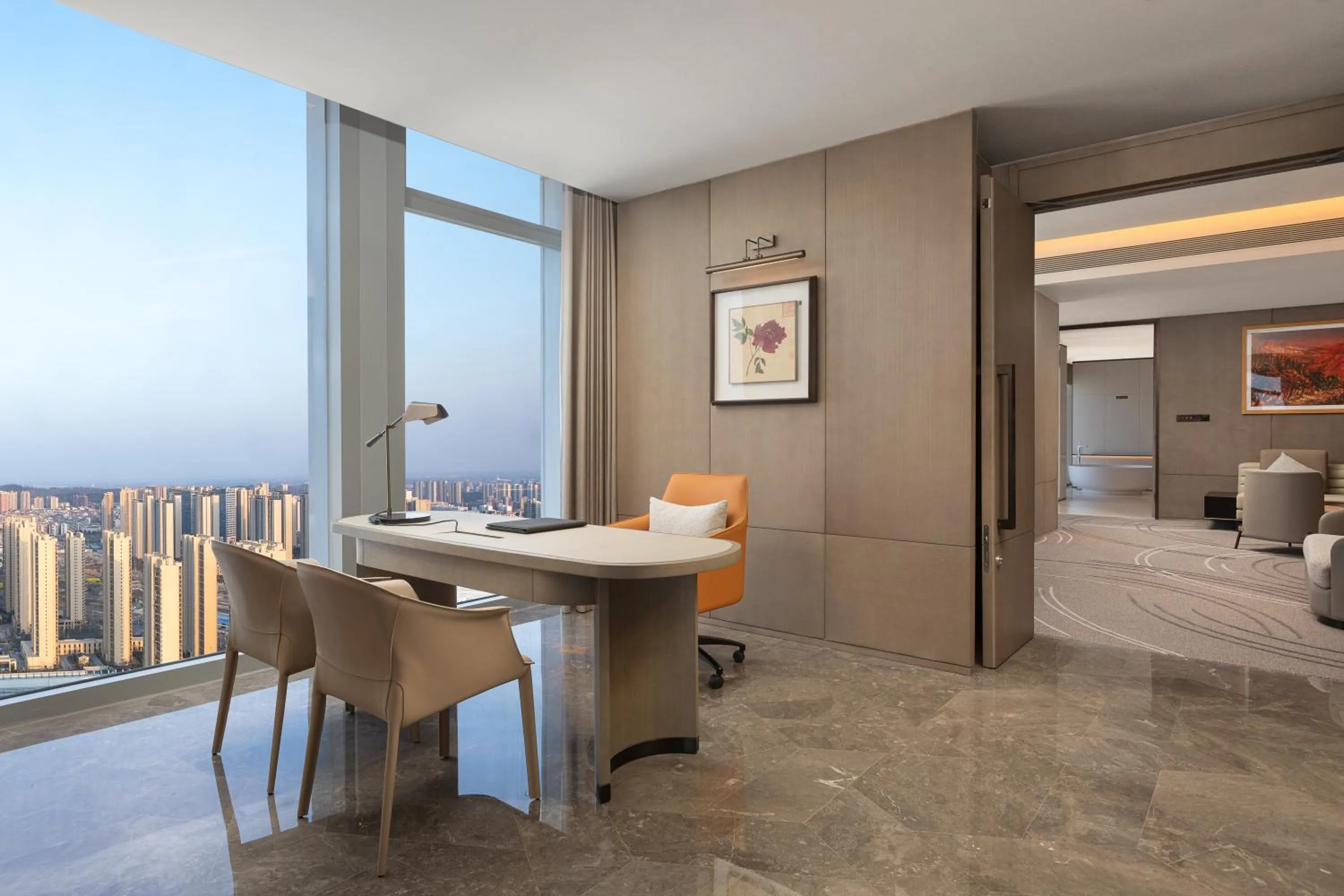 Seating area in Crowne Plaza Jingmen by IHG