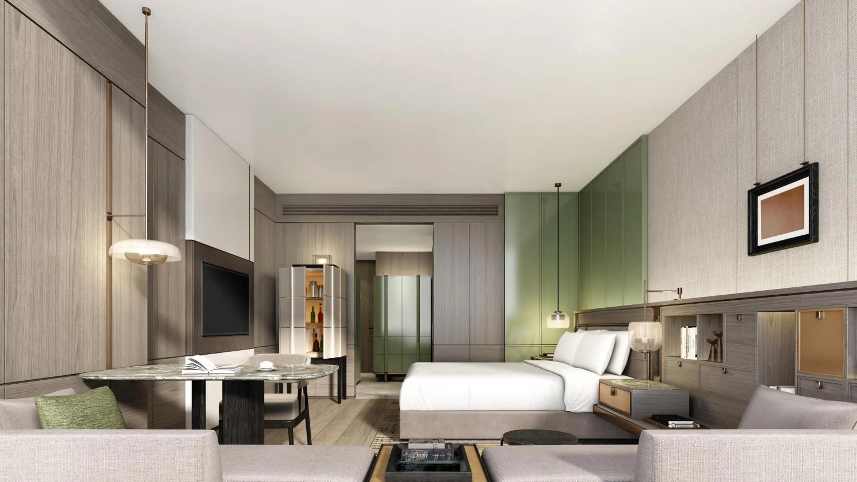 Photo of the whole room, Bed in Crowne Plaza Jingmen by IHG