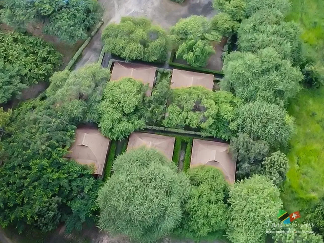 Bird's eye view in Tan-Swiss Lodge