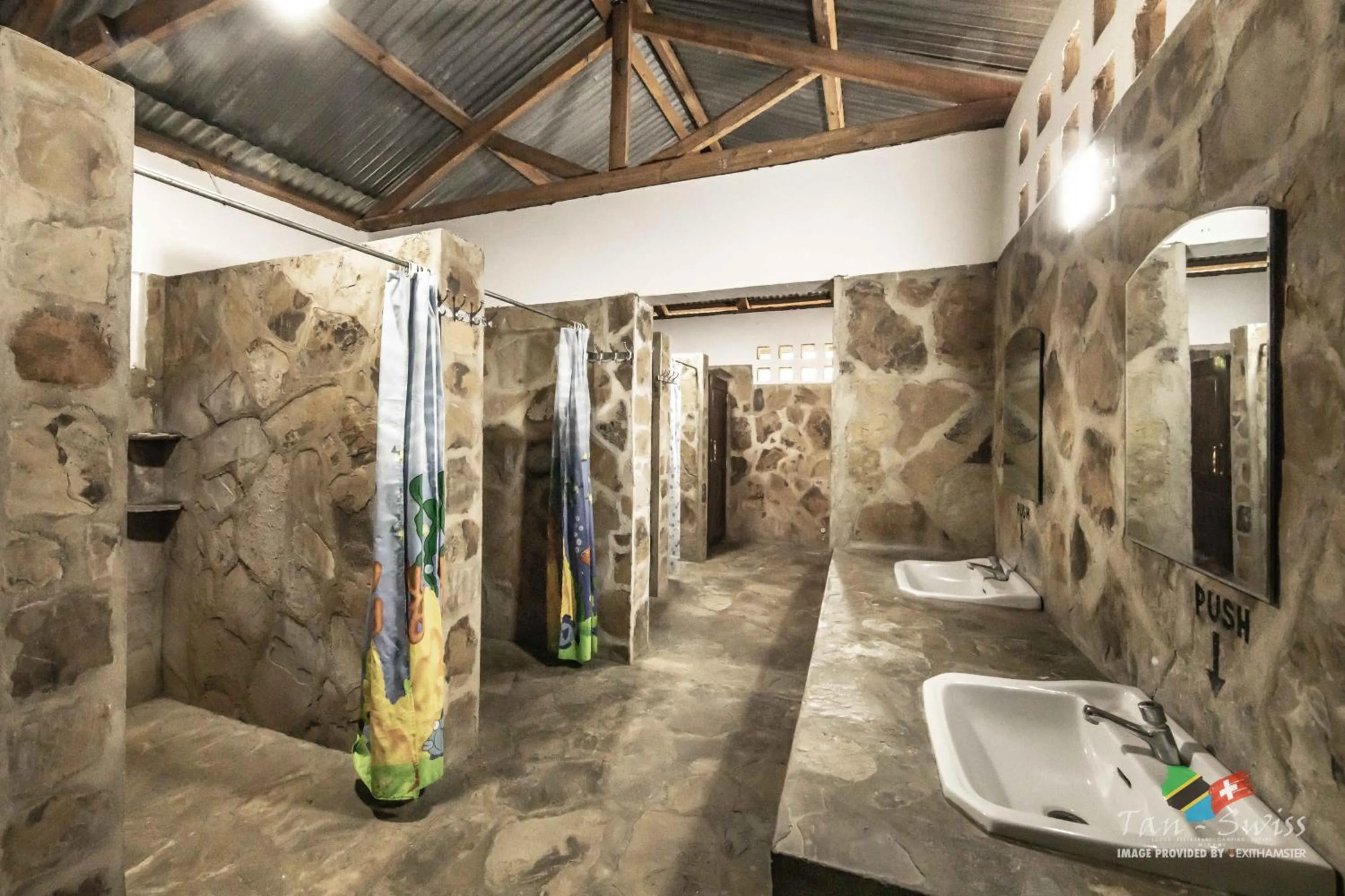 Bathroom in Tan-Swiss Lodge